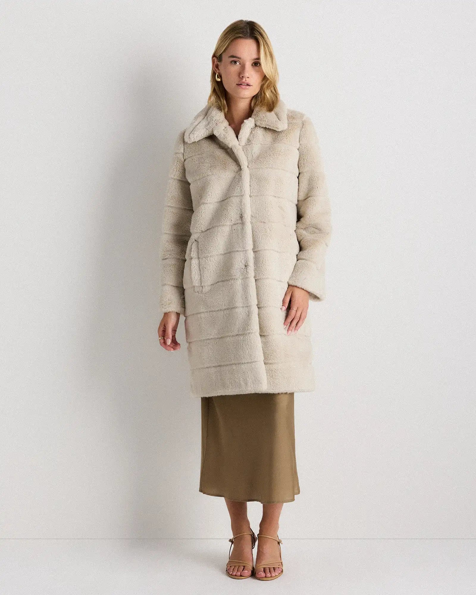 Faux Fur Long Coat