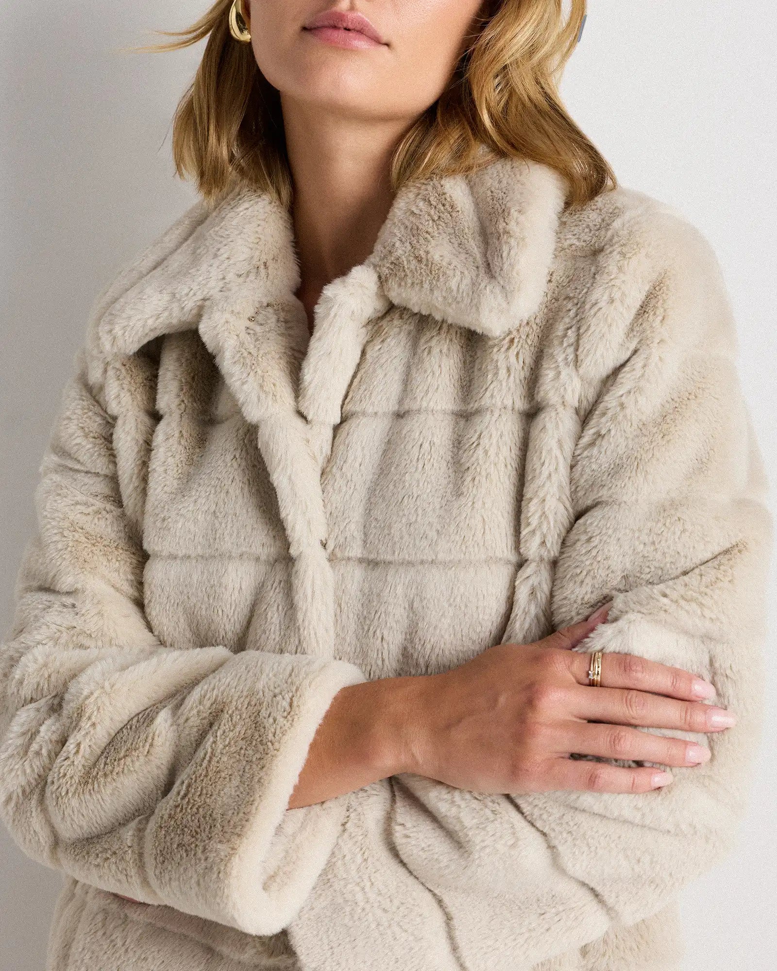 Faux Fur Long Coat