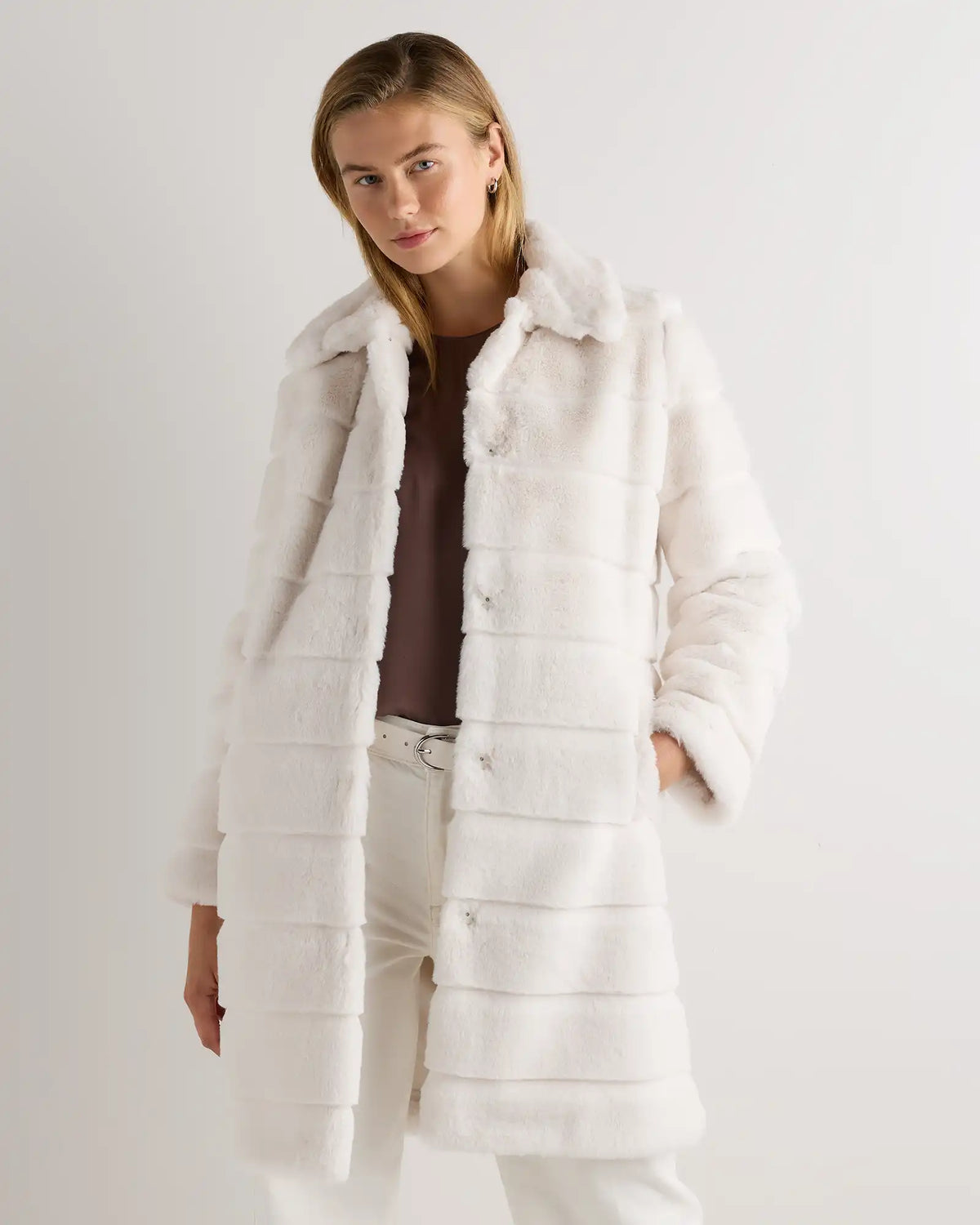 Faux Fur Long Coat