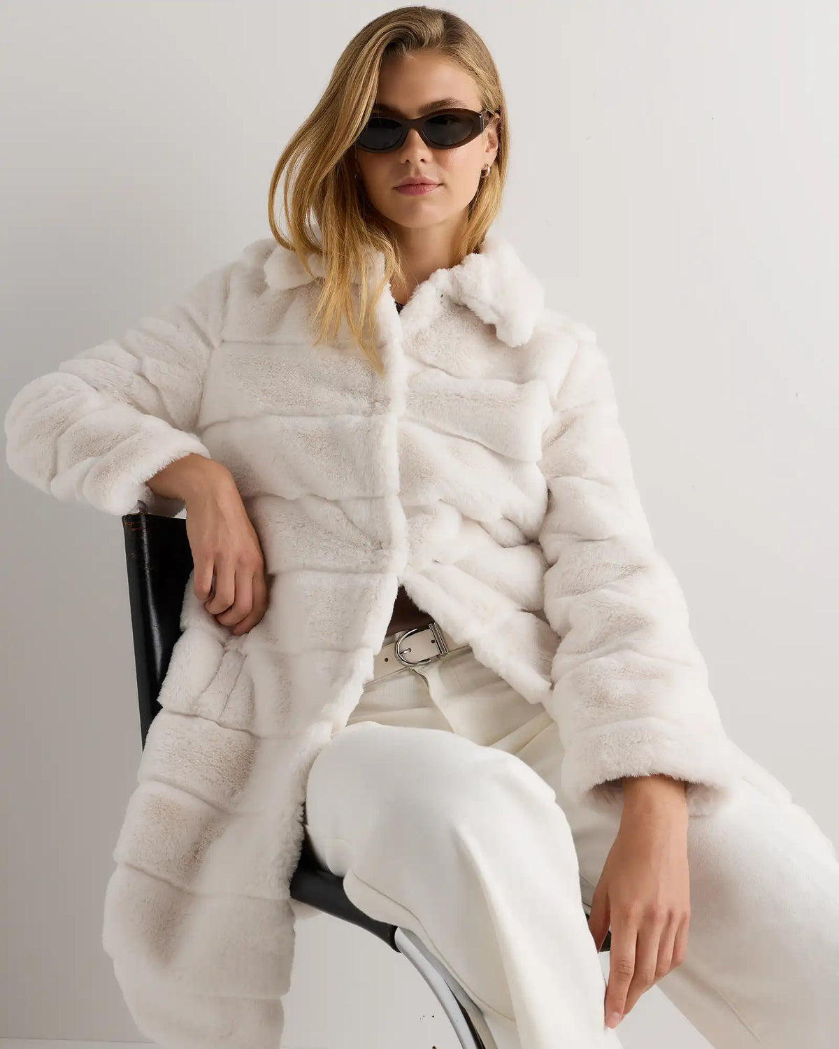Faux Fur Long Coat