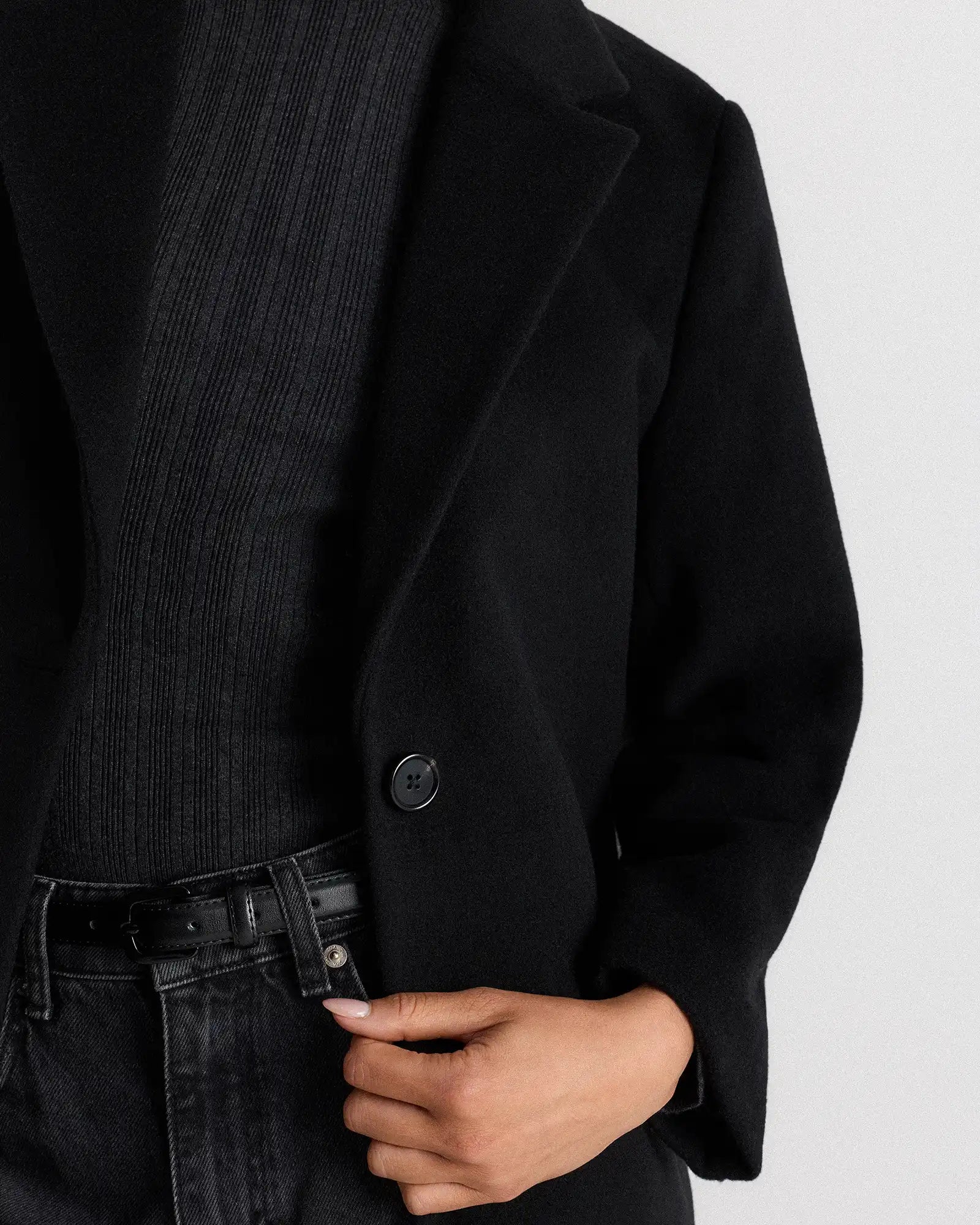 Wool Cashmere Blazer Coat