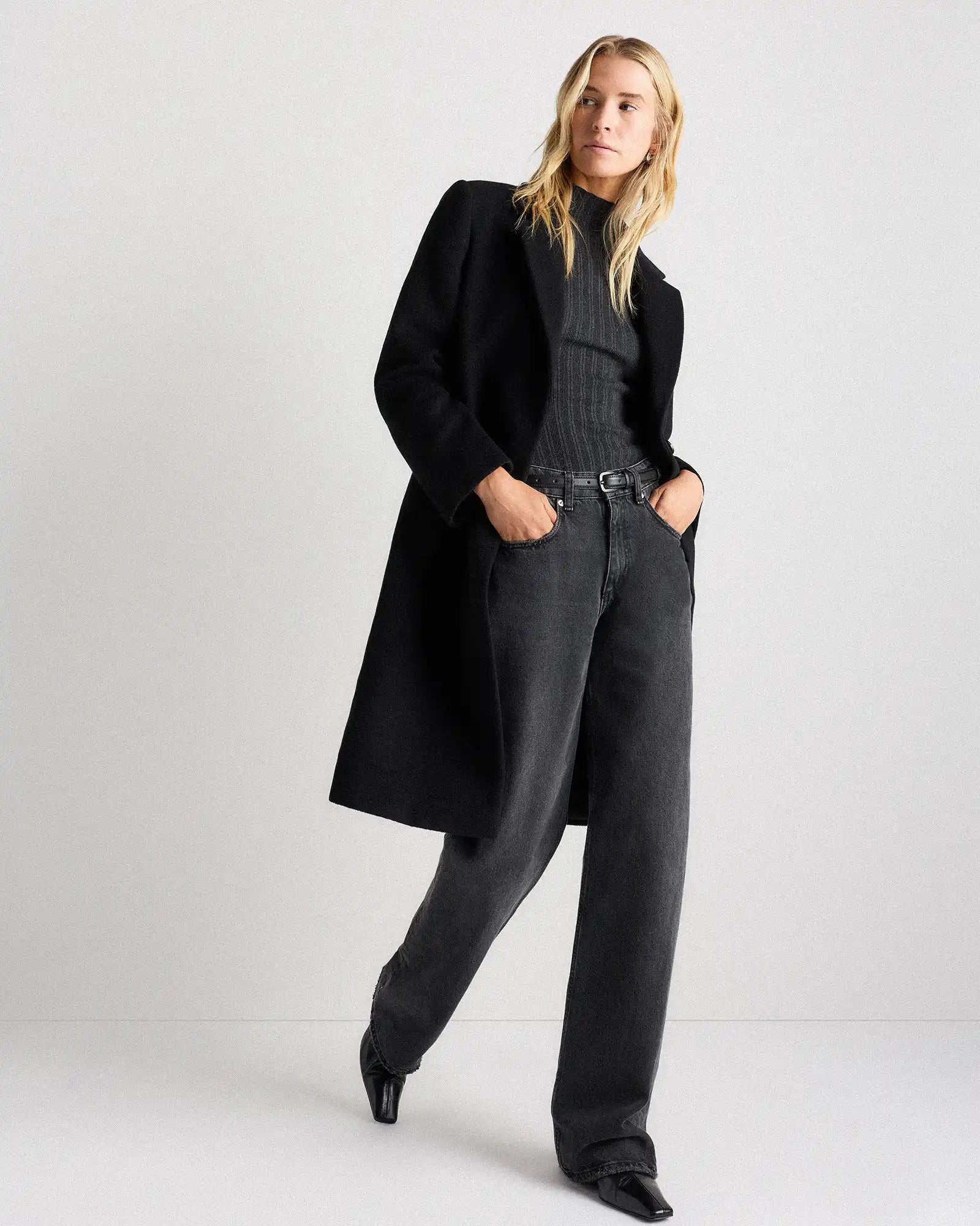 Wool Cashmere Blazer Coat