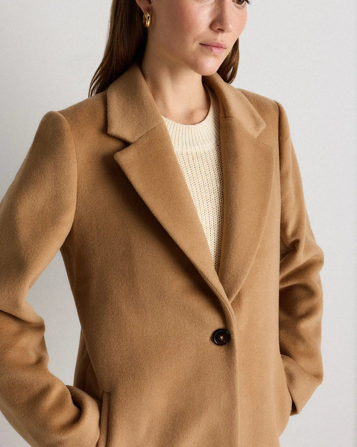 Wool Cashmere Blazer Coat