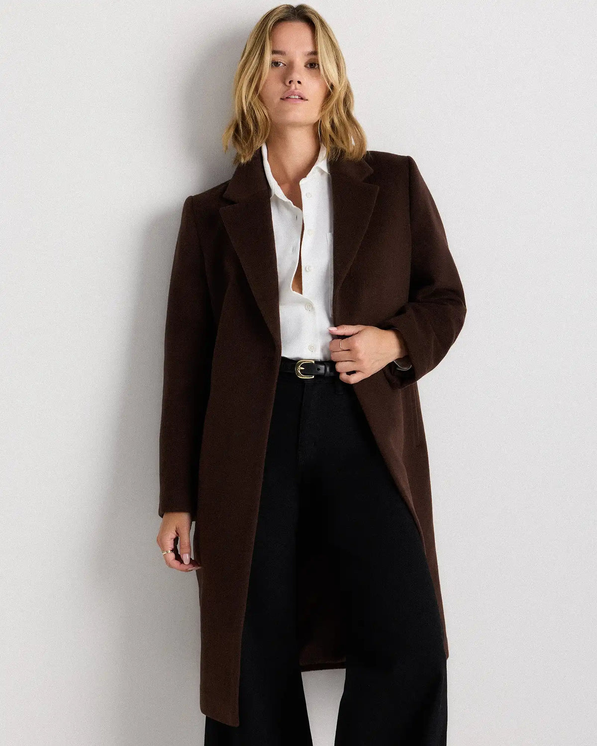 Wool Cashmere Blazer Coat