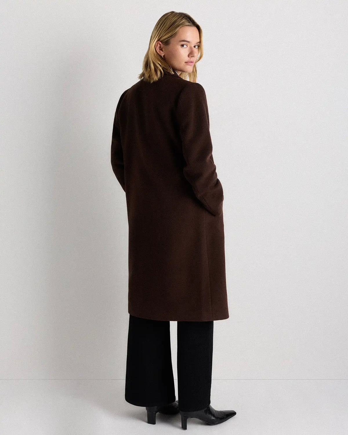 Wool Cashmere Blazer Coat