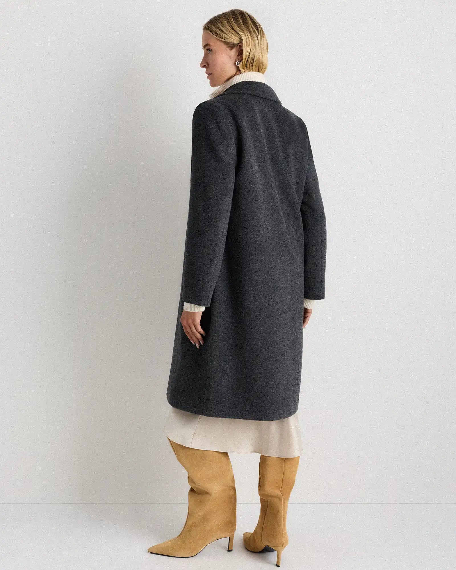Wool Cashmere Blazer Coat