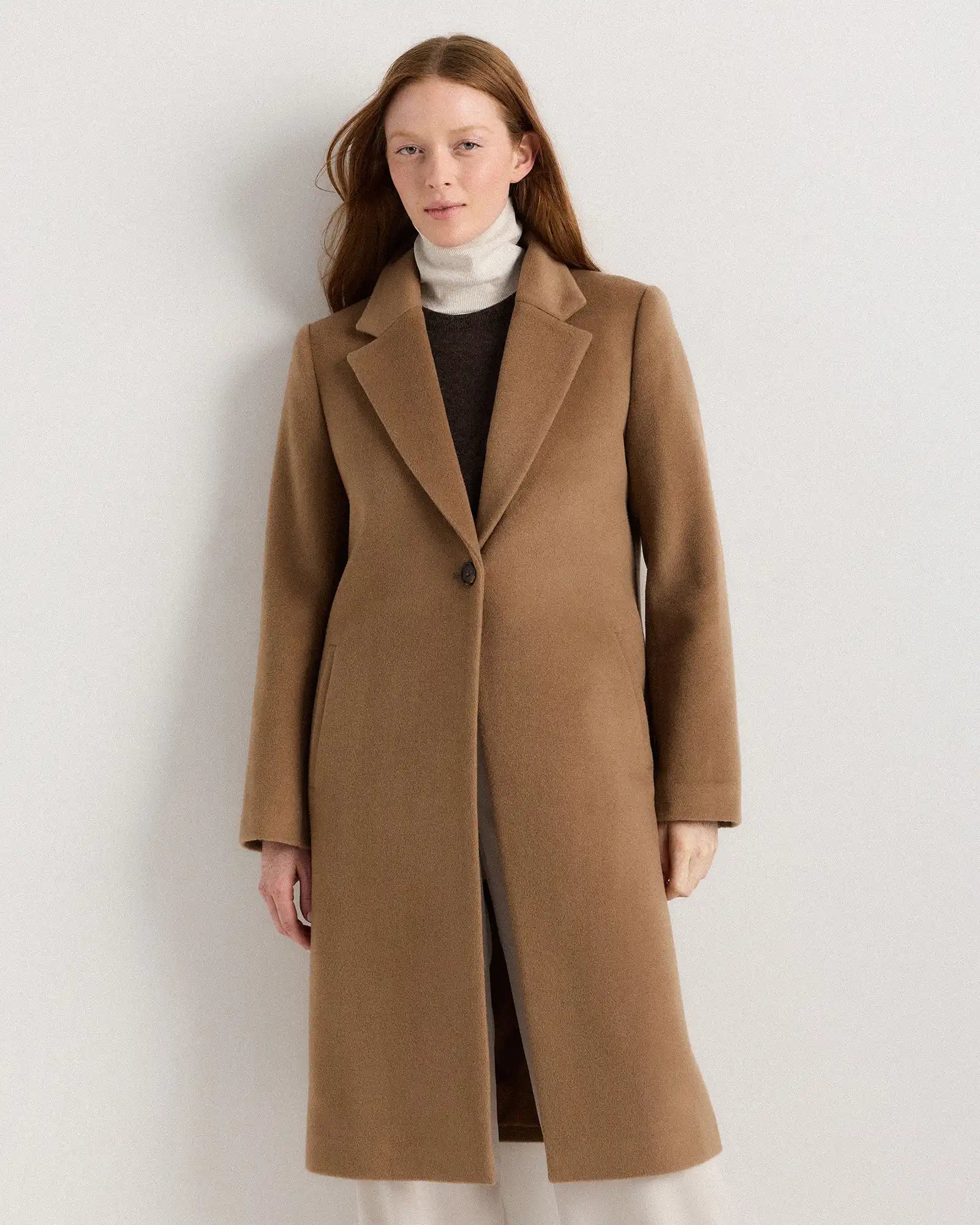 Wool Cashmere Blazer Coat