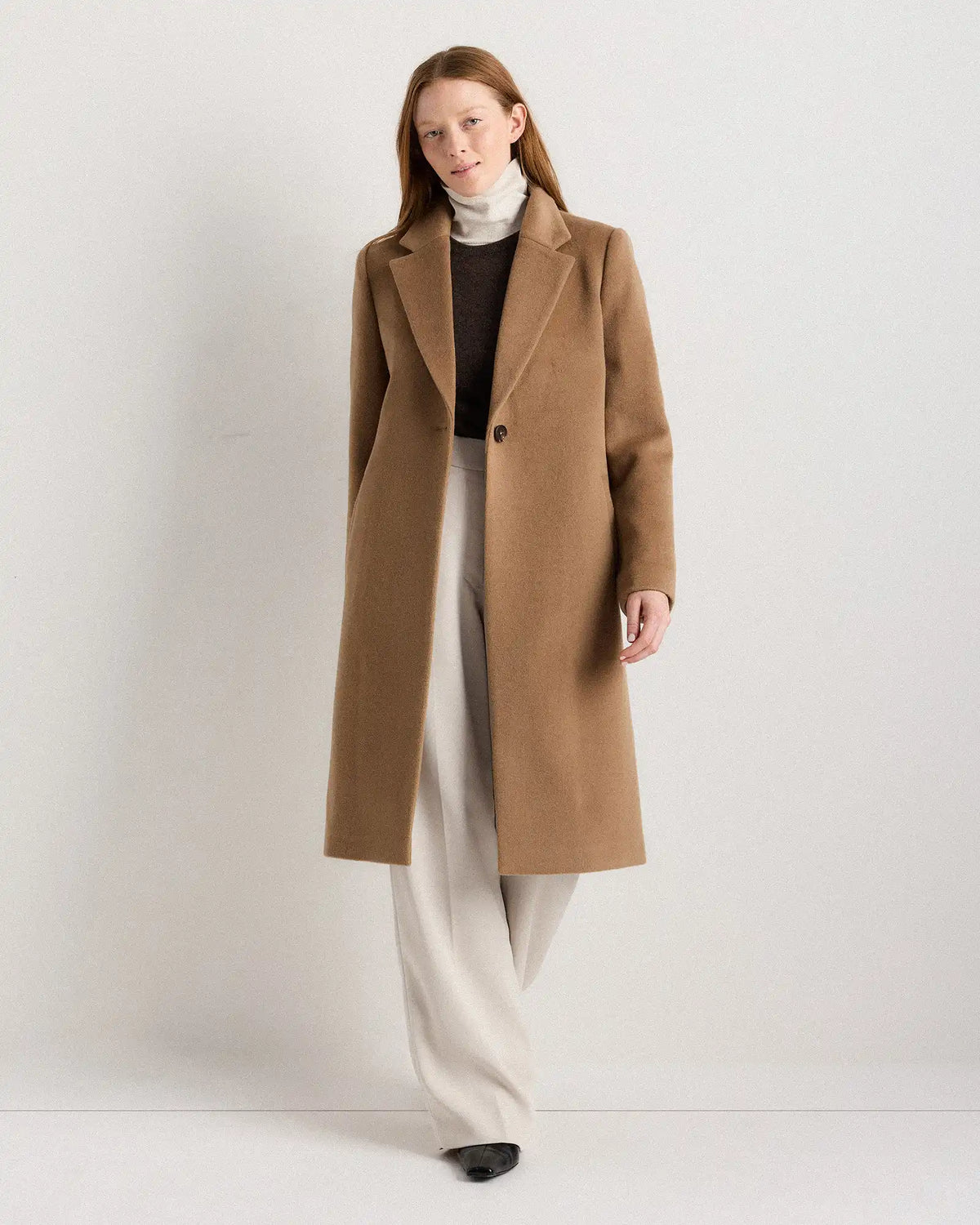 Wool Cashmere Blazer Coat