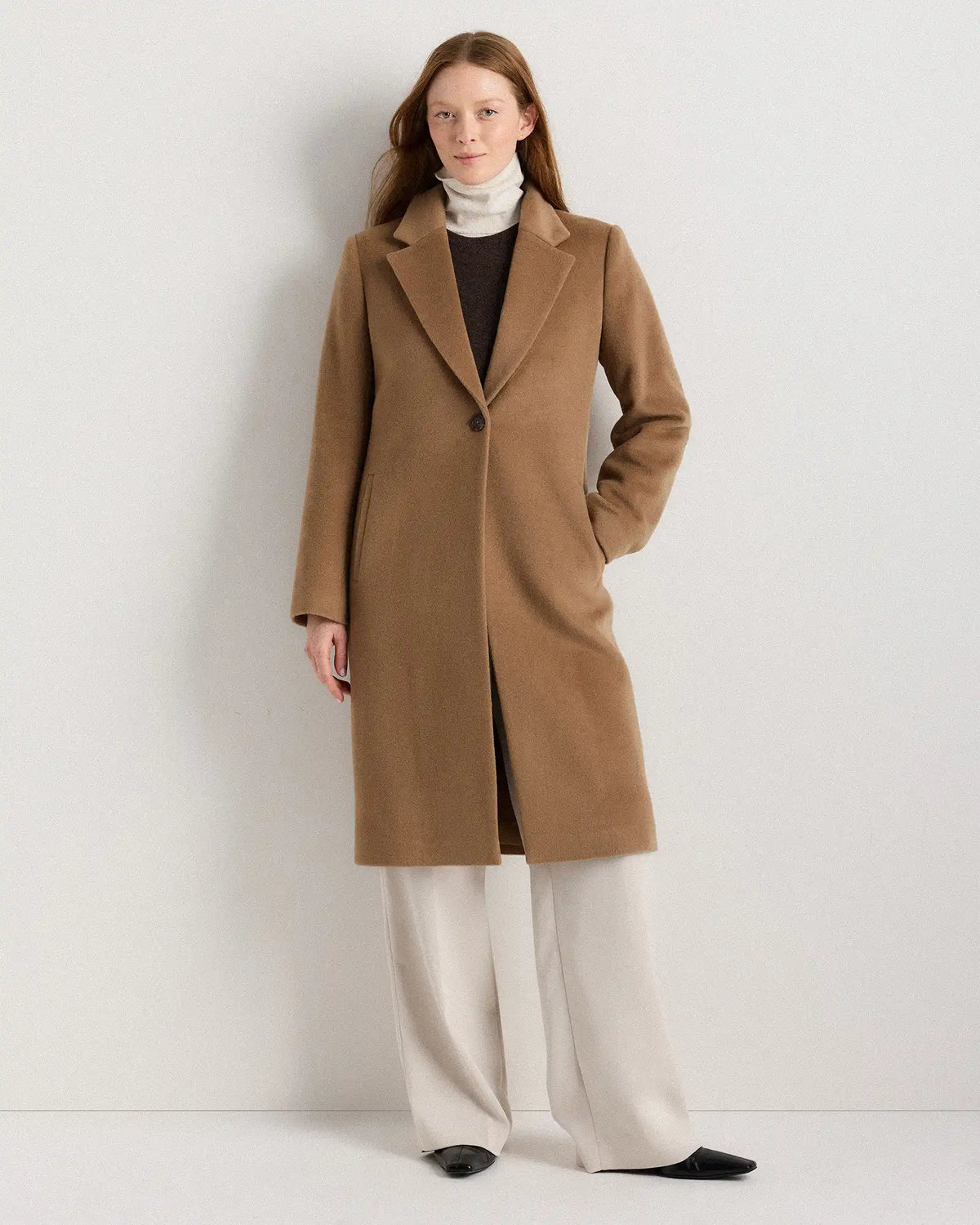 Wool Cashmere Blazer Coat