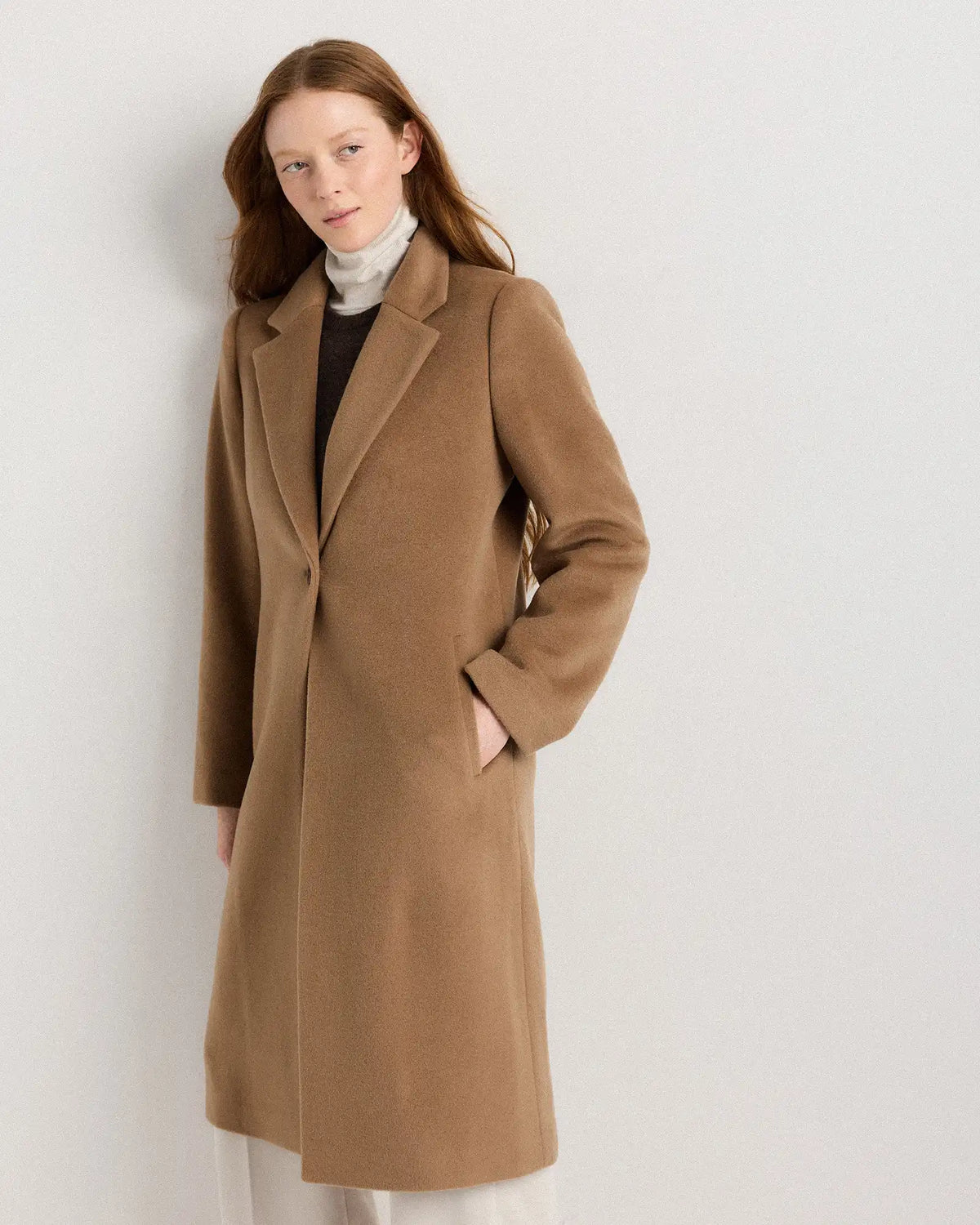Wool Cashmere Blazer Coat