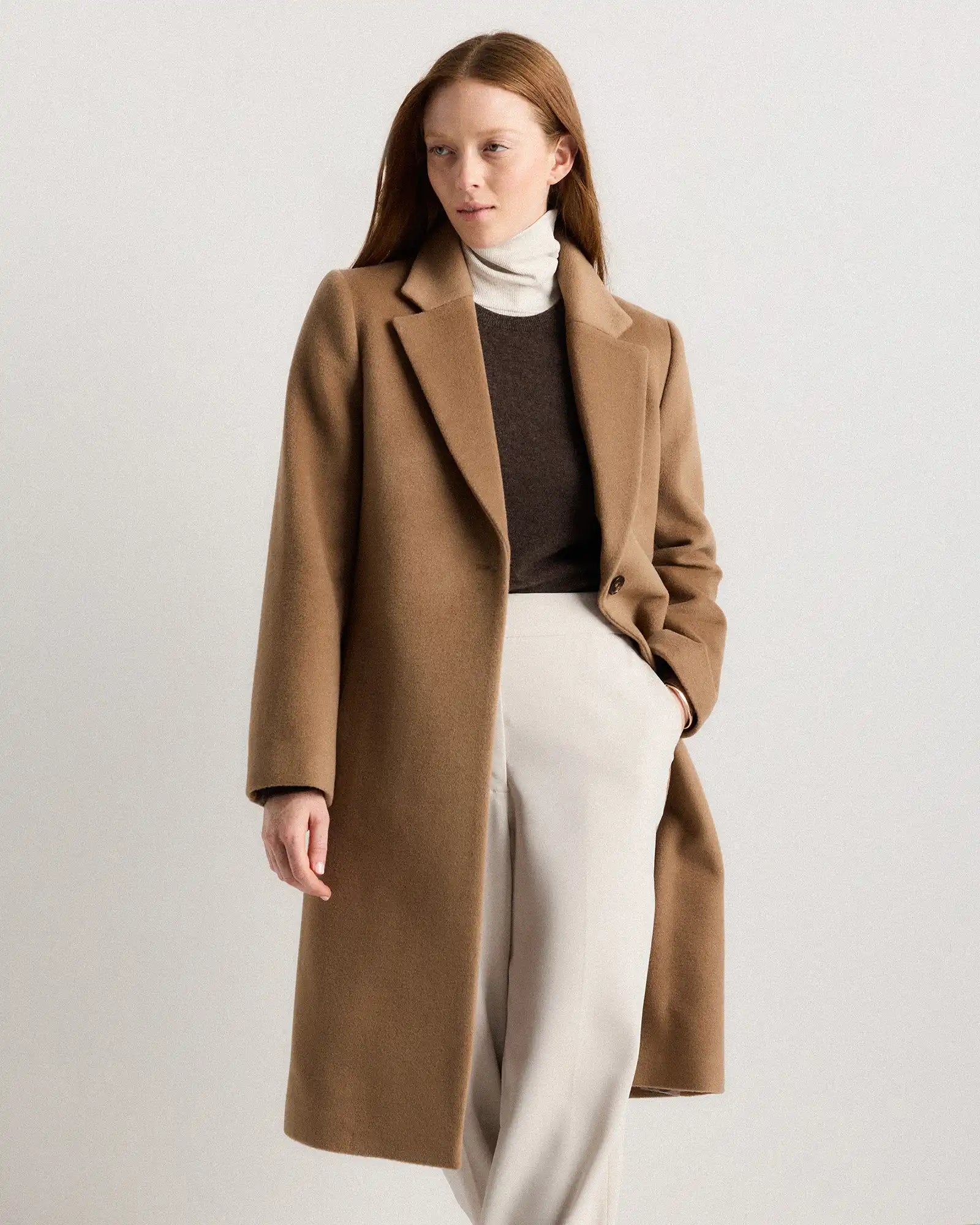 Wool Cashmere Blazer Coat