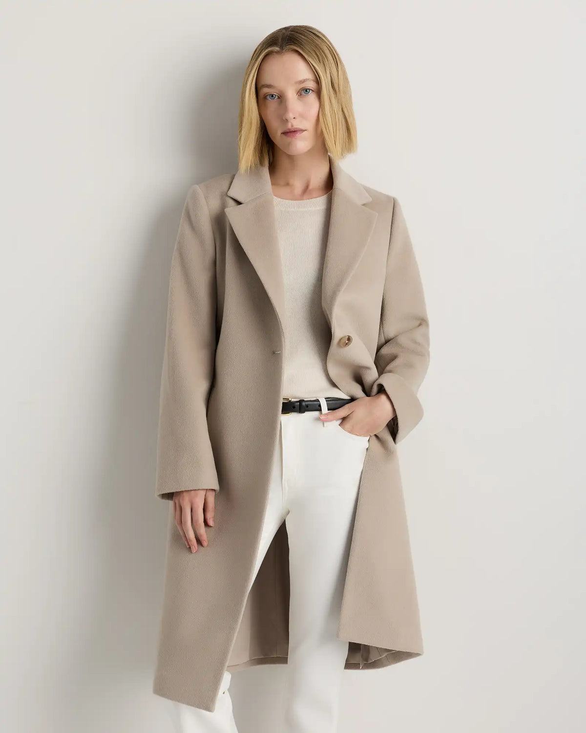 Wool Cashmere Blazer Coat