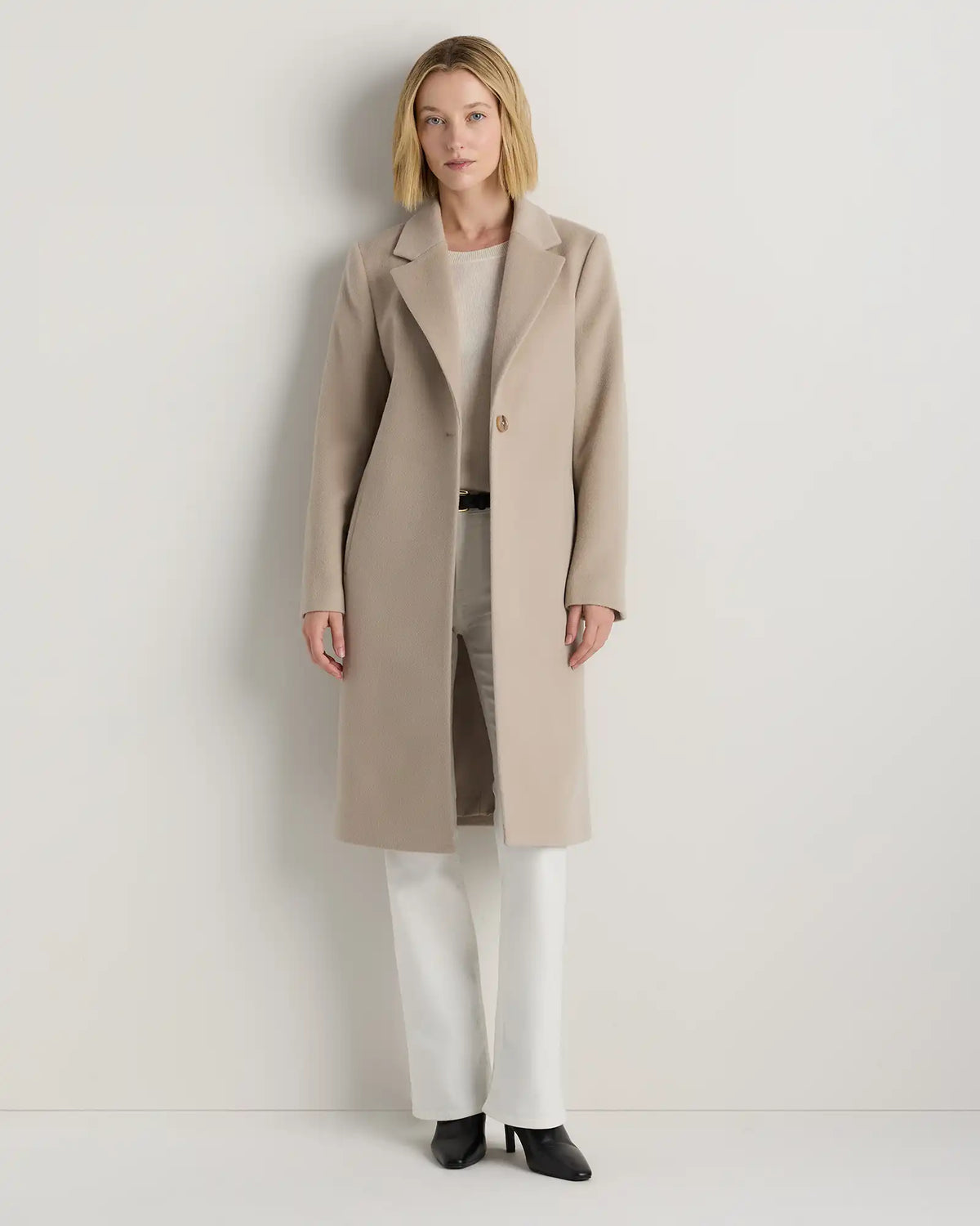 Wool Cashmere Blazer Coat