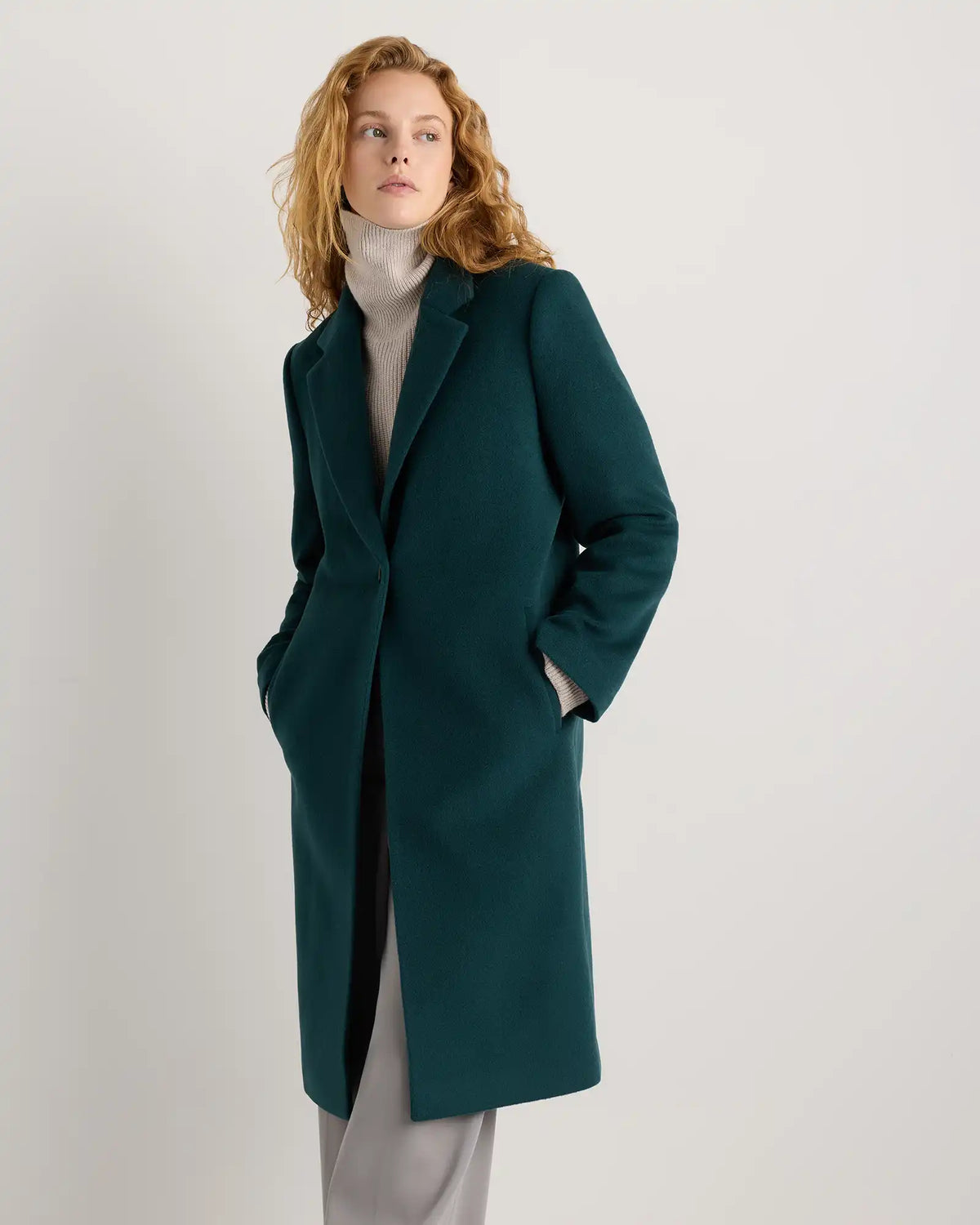 Wool Cashmere Blazer Coat