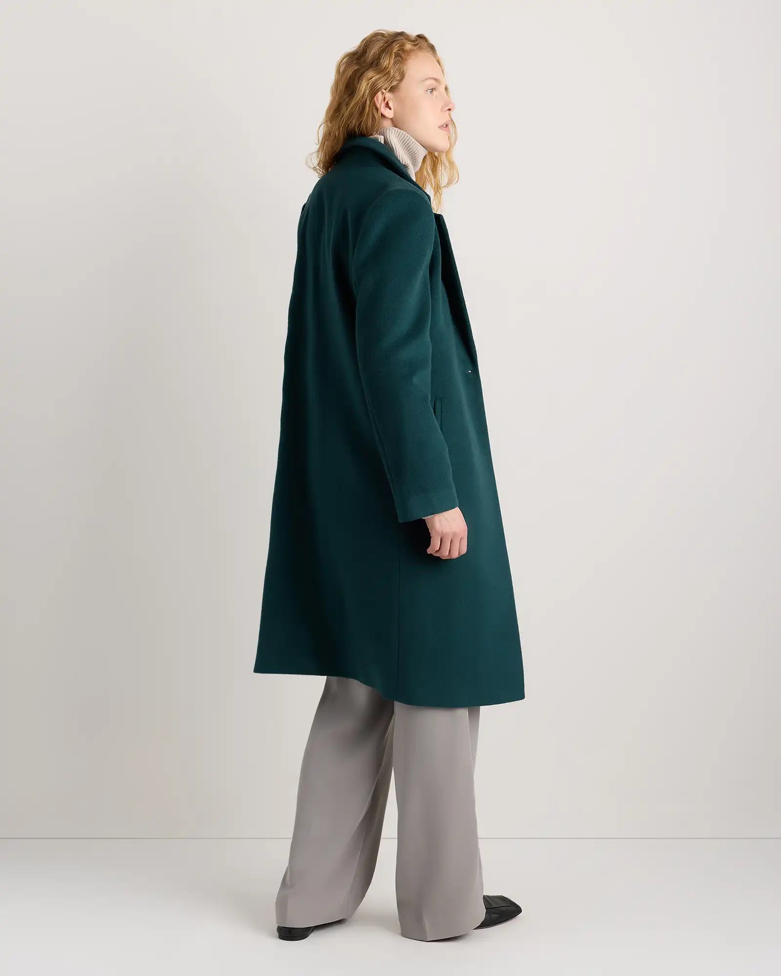 Wool Cashmere Blazer Coat
