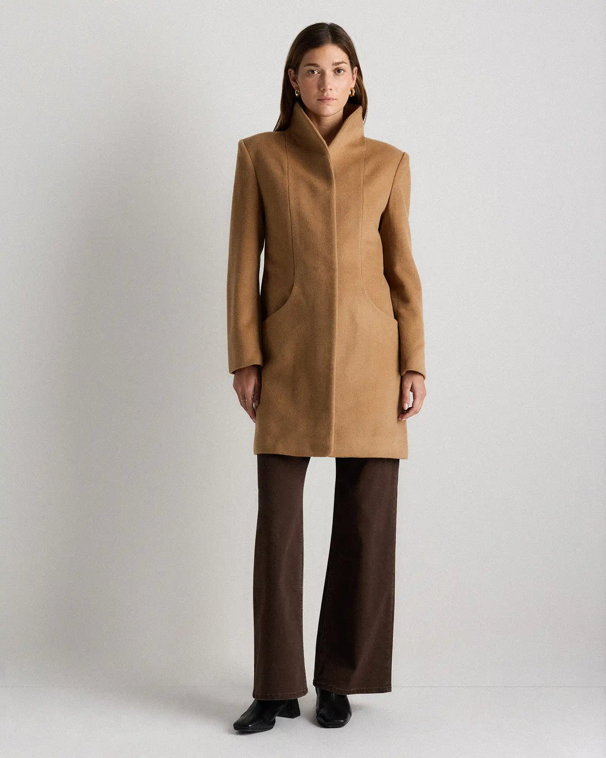 Wool Cashmere Cocoon Coat