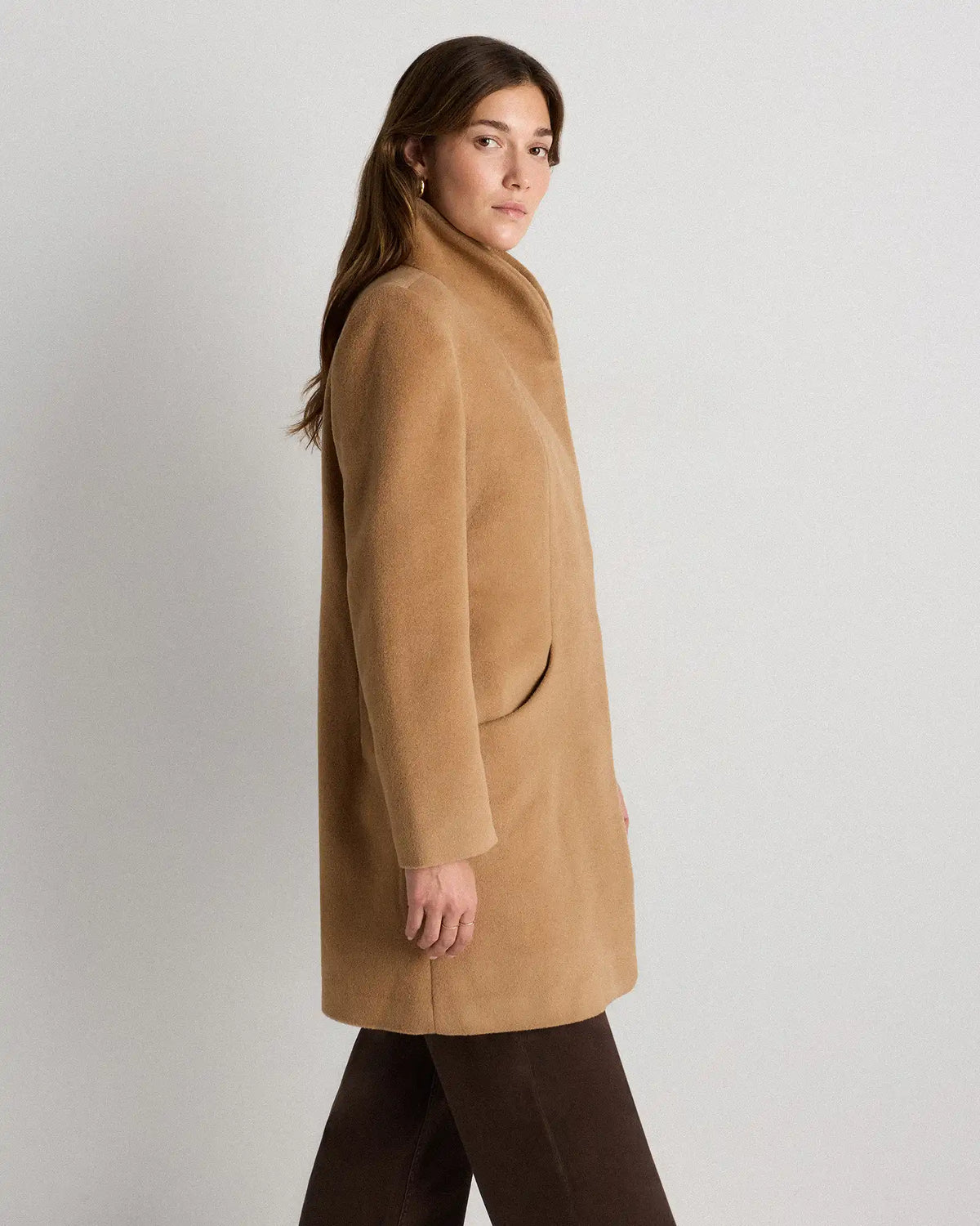Wool Cashmere Cocoon Coat