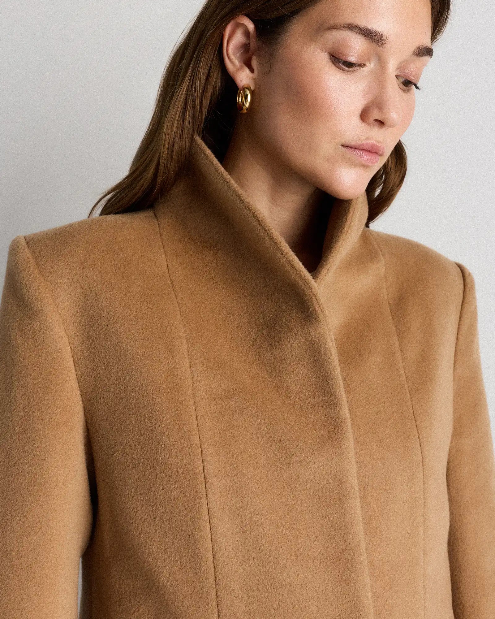 Wool Cashmere Cocoon Coat
