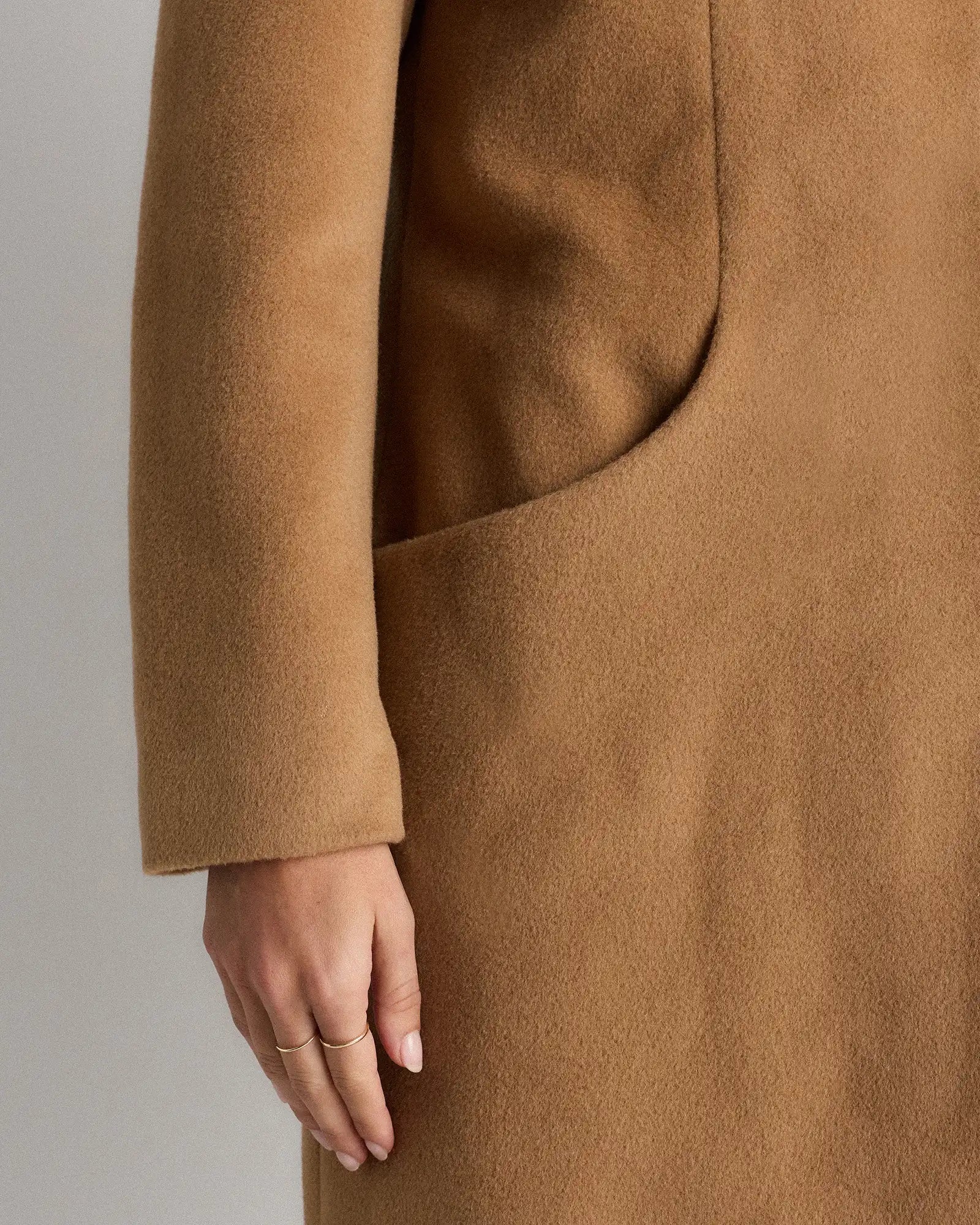 Wool Cashmere Cocoon Coat