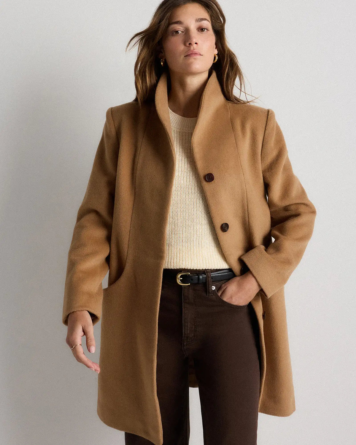 Wool Cashmere Cocoon Coat