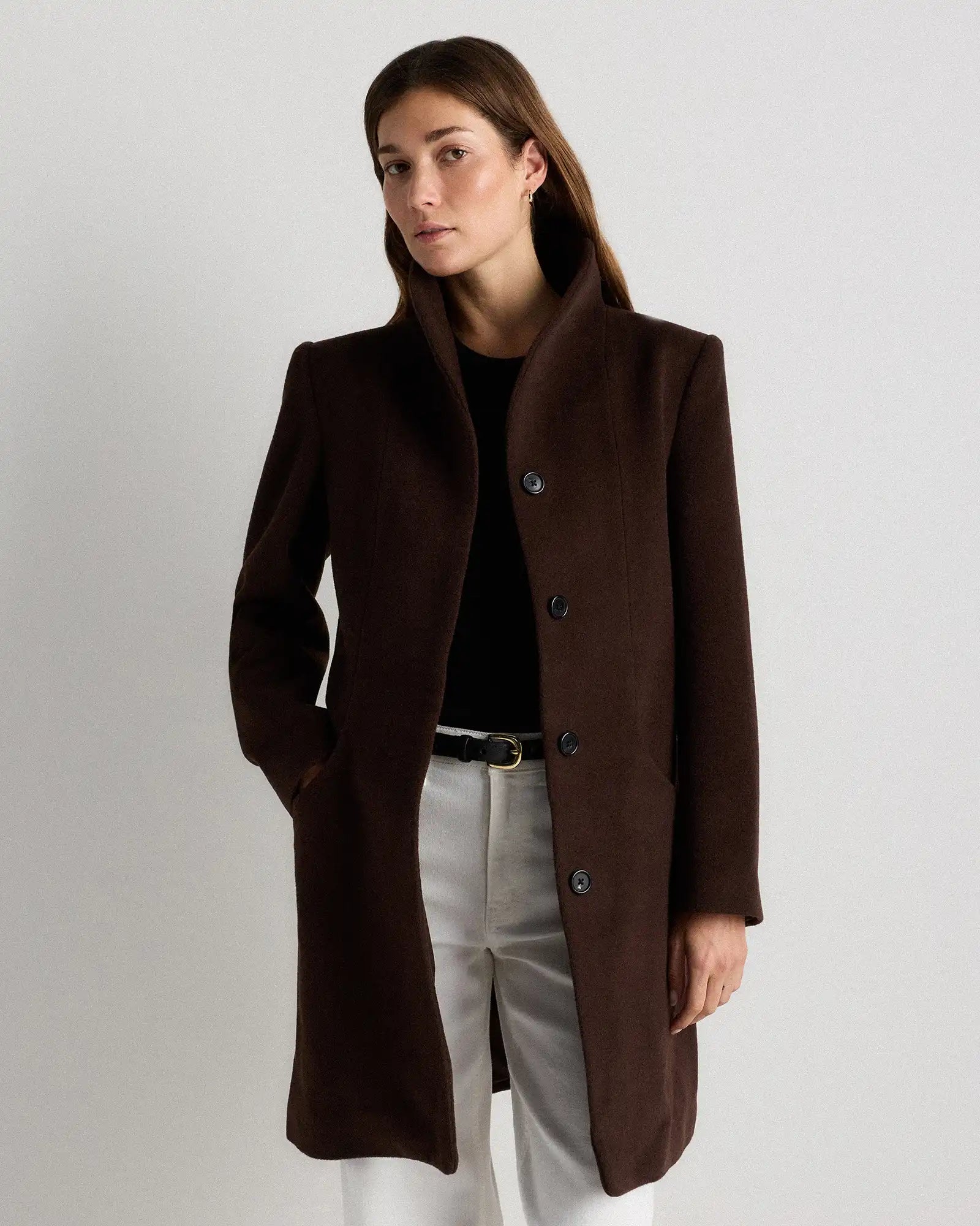 Wool Cashmere Cocoon Coat