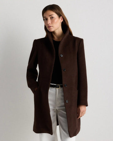Wool Cashmere Cocoon Coat
