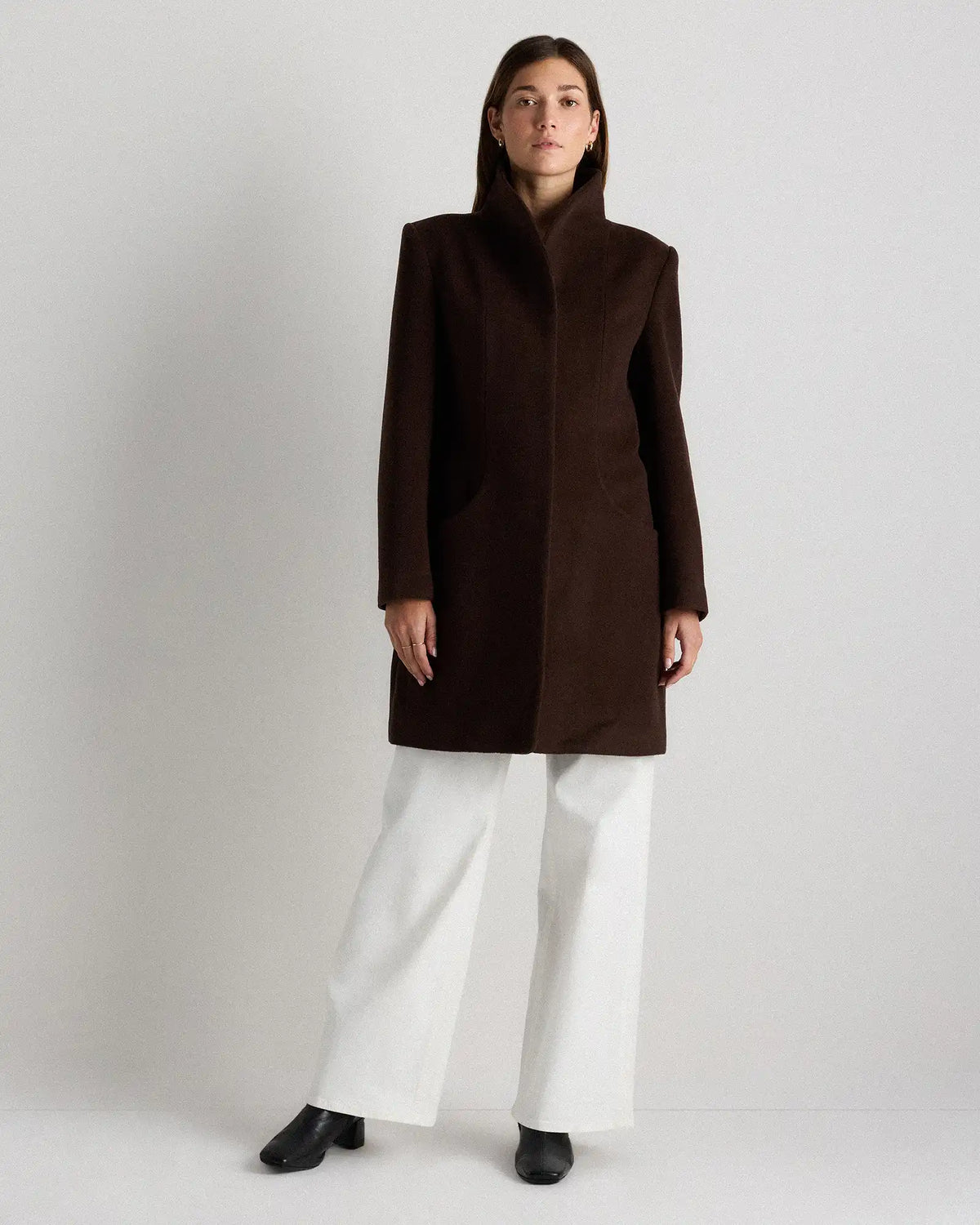 Wool Cashmere Cocoon Coat