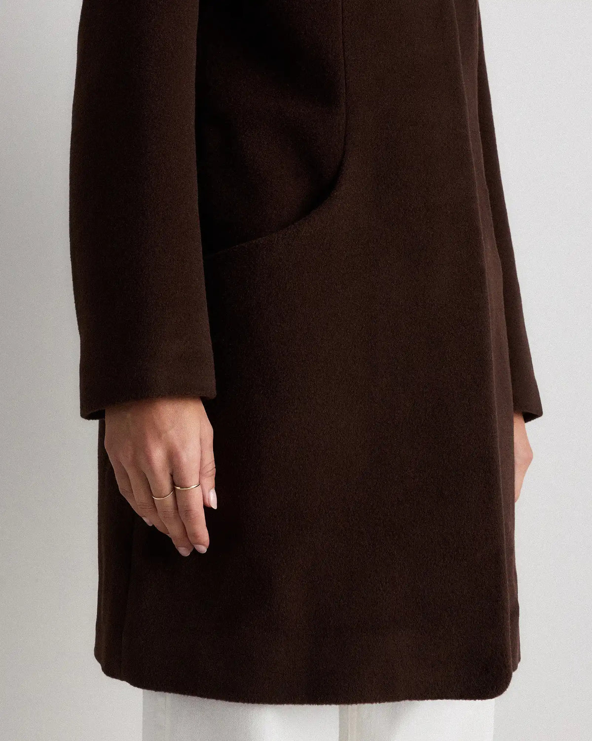 Wool Cashmere Cocoon Coat