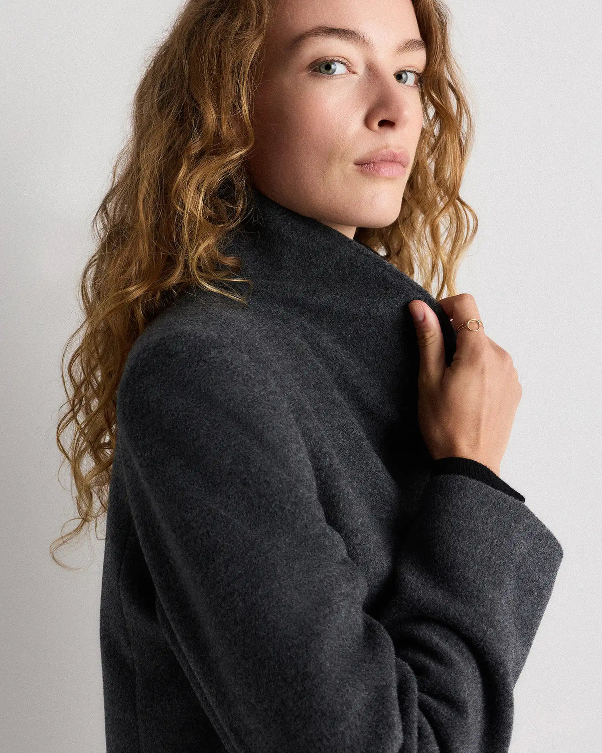 Wool Cashmere Cocoon Coat
