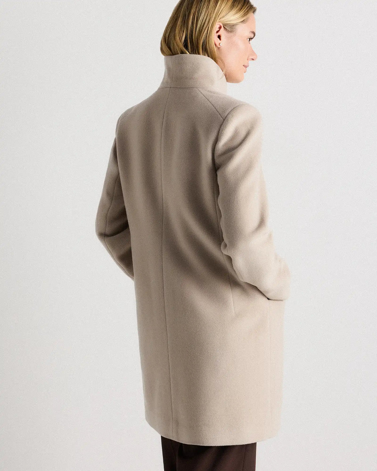 Wool Cashmere Cocoon Coat