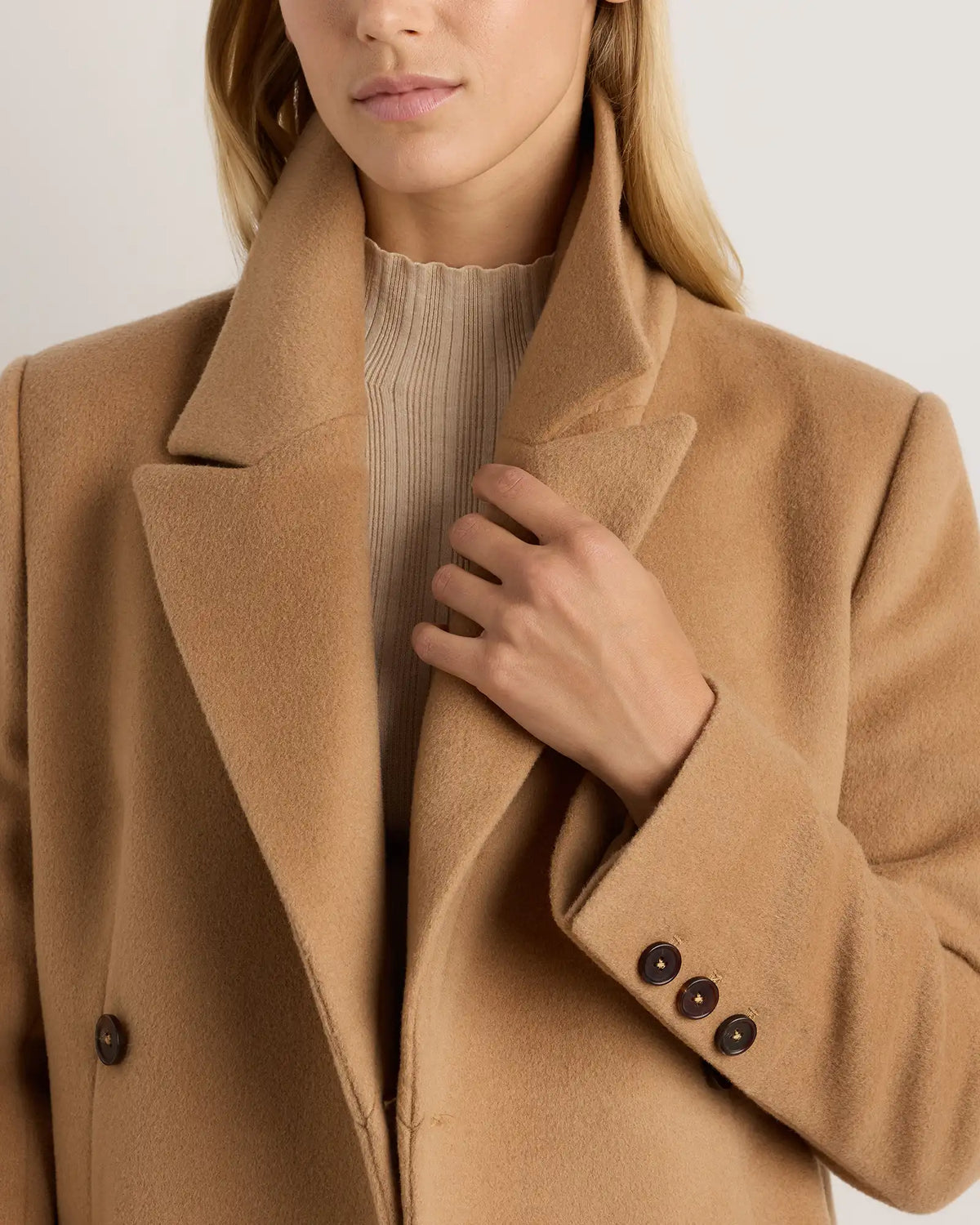Wool Cashmere Tailored Long Coat