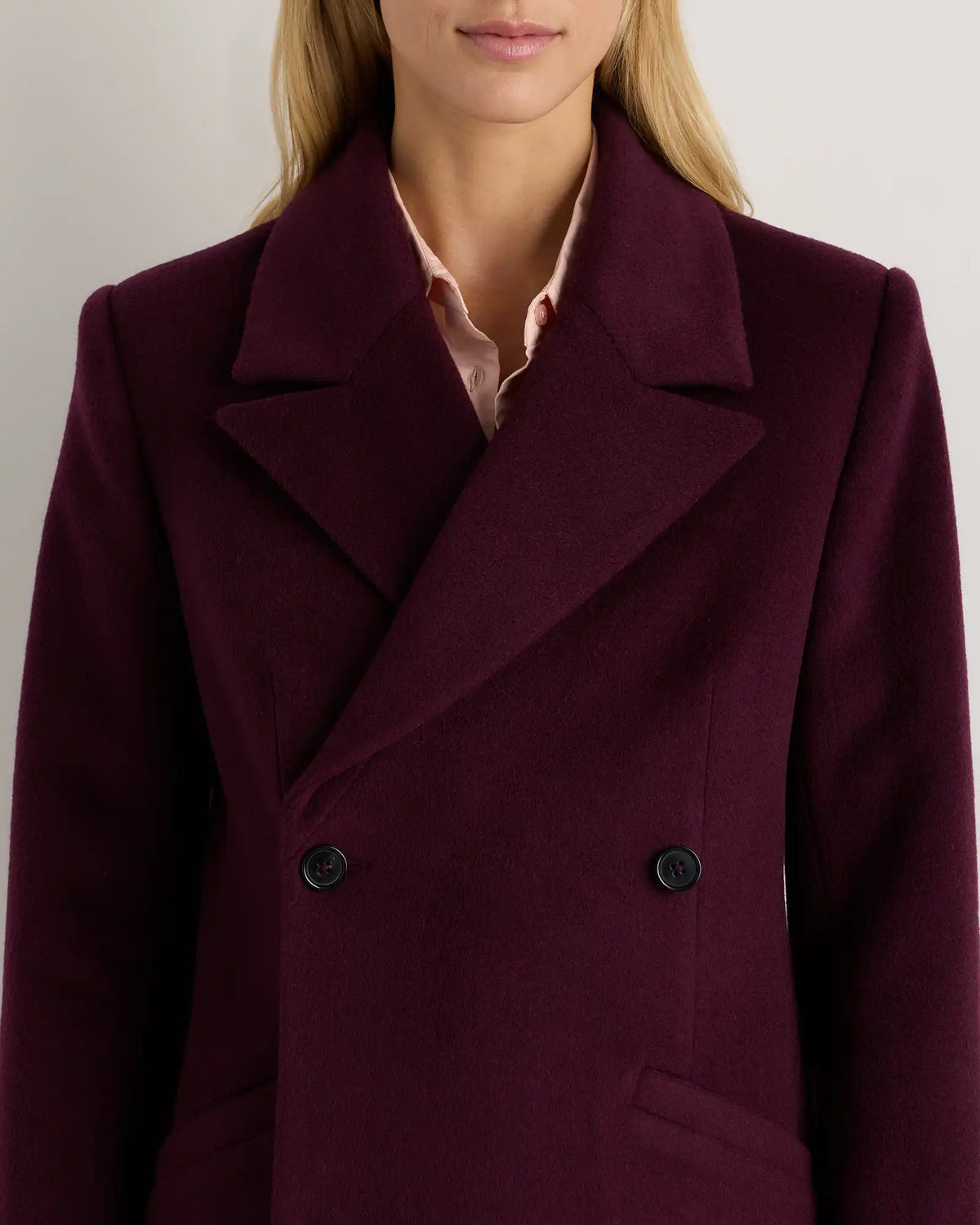 Wool Cashmere Tailored Long Coat