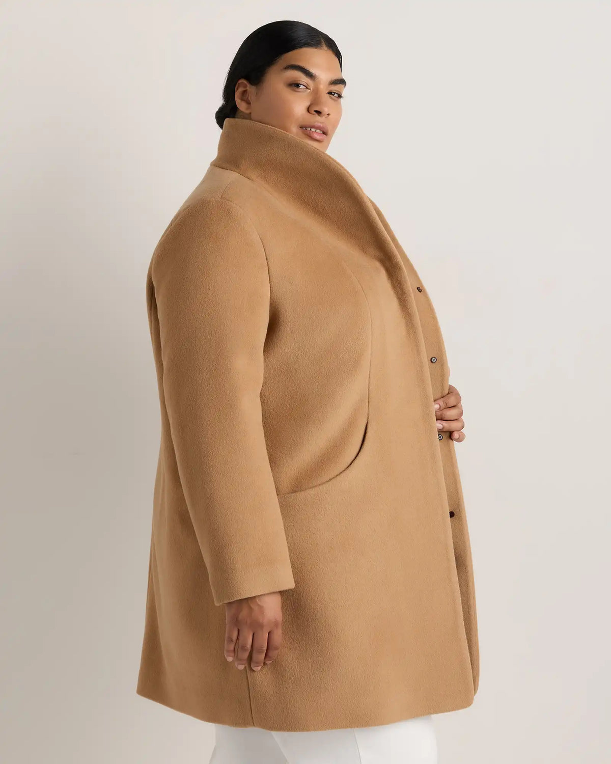 Wool Cashmere Cocoon Coat