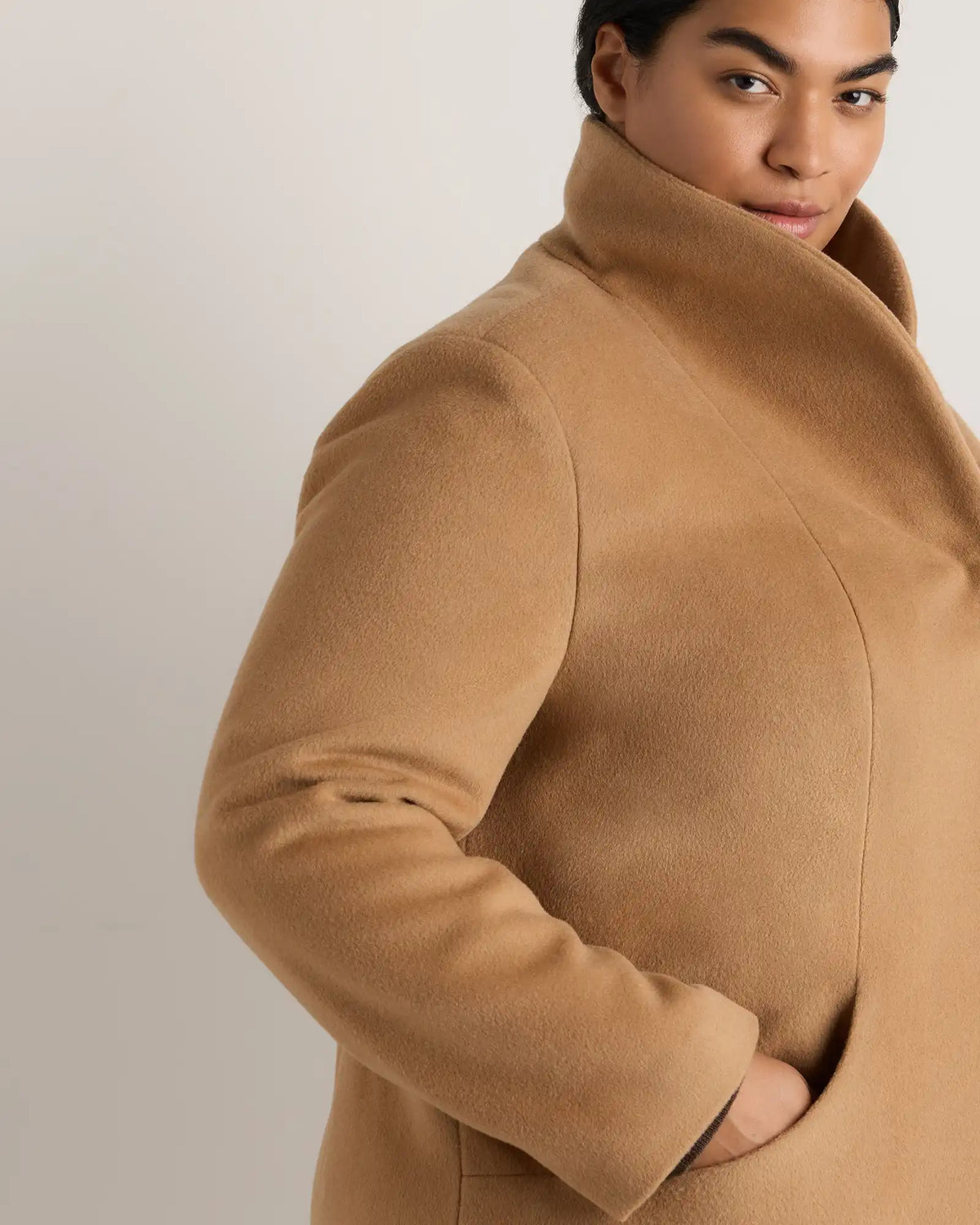 Wool Cashmere Cocoon Coat