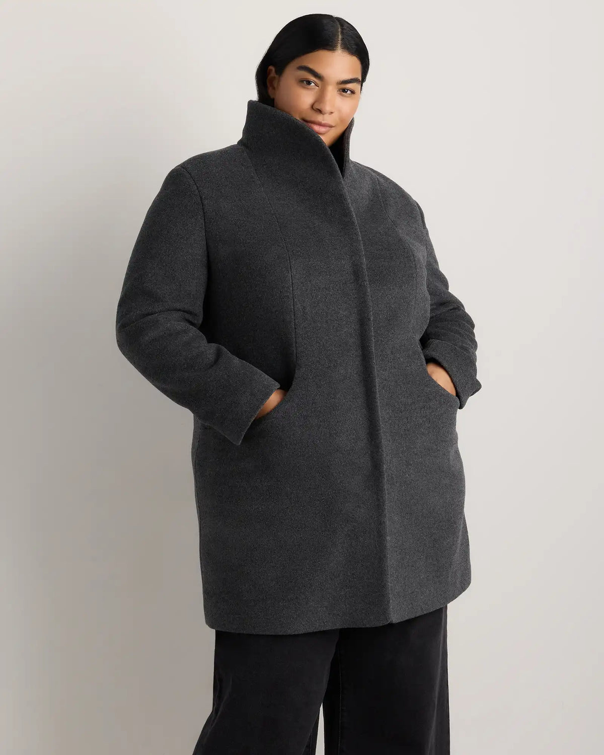 Wool Cashmere Cocoon Coat