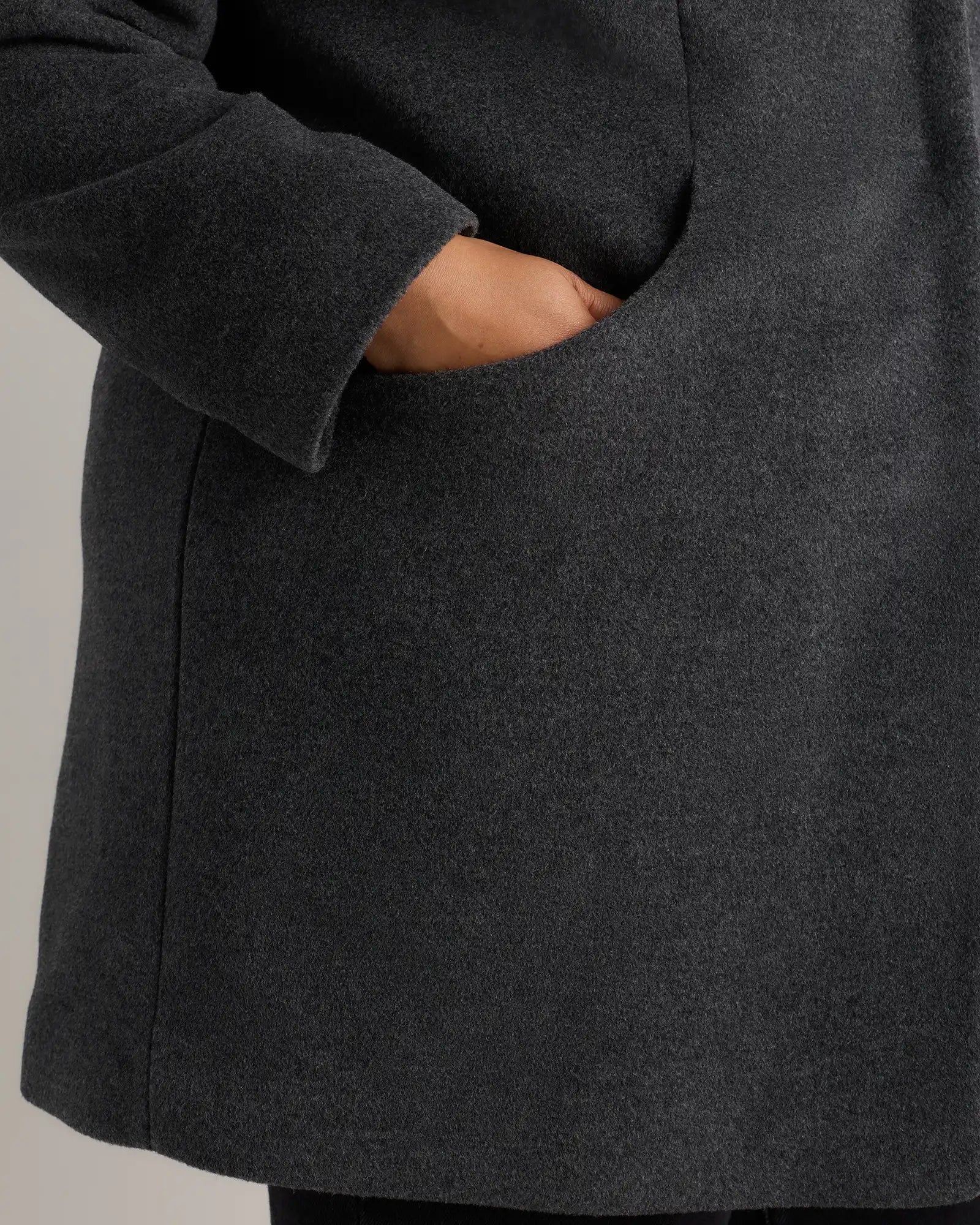 Wool Cashmere Cocoon Coat