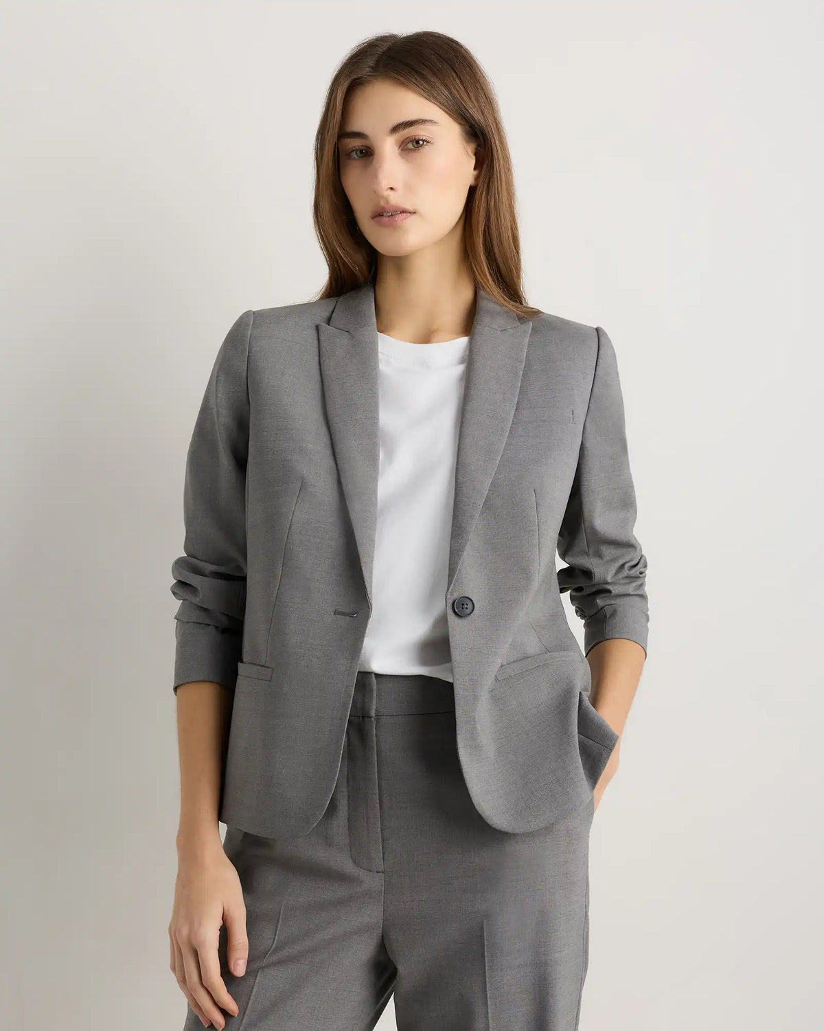 Italian Wool Tailored Blazer