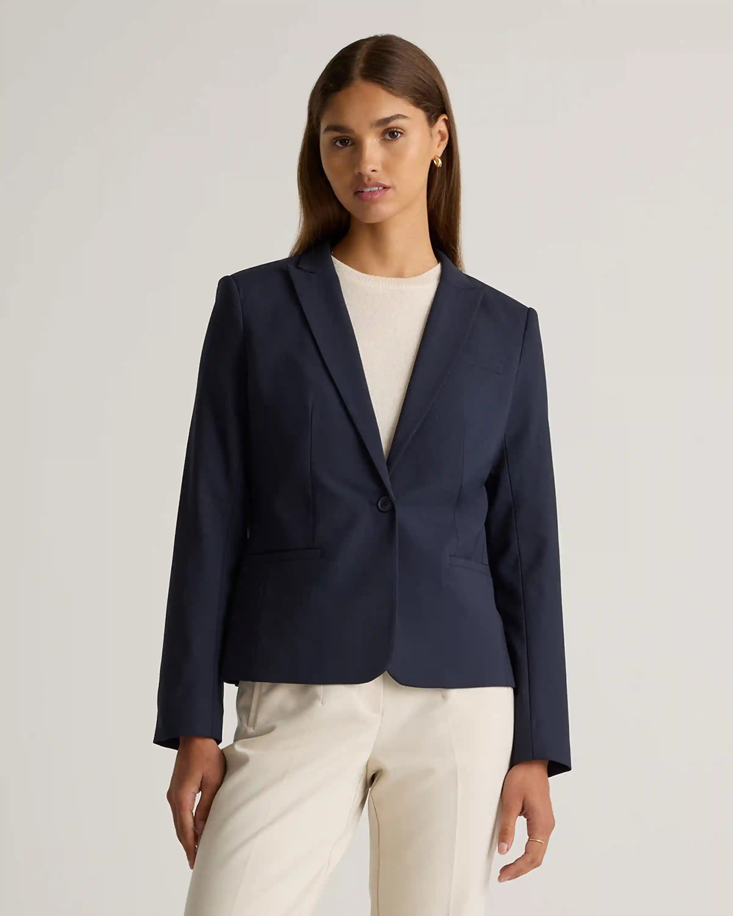 Italian Wool Tailored Blazer