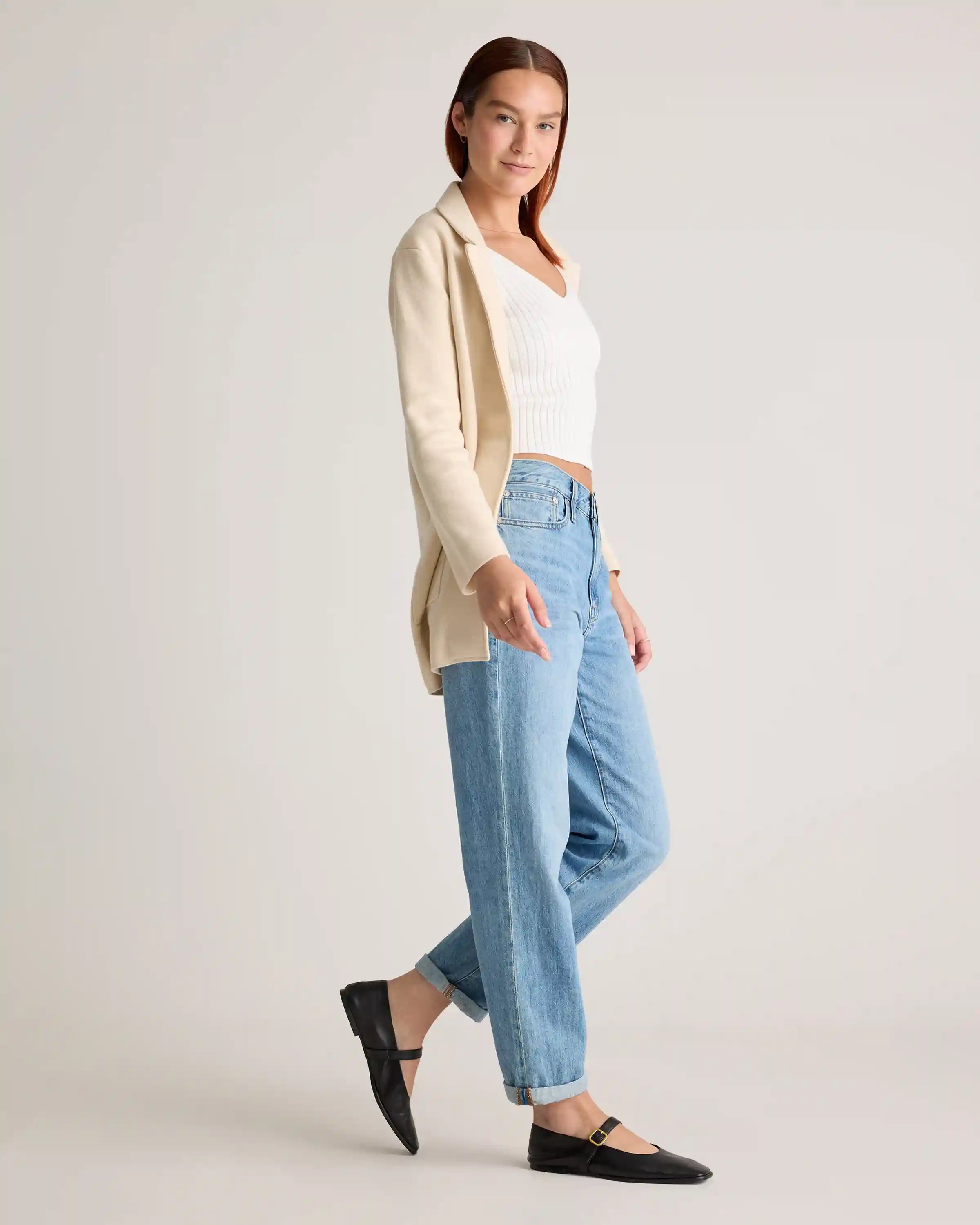 100% Organic Cotton Knit Blazer