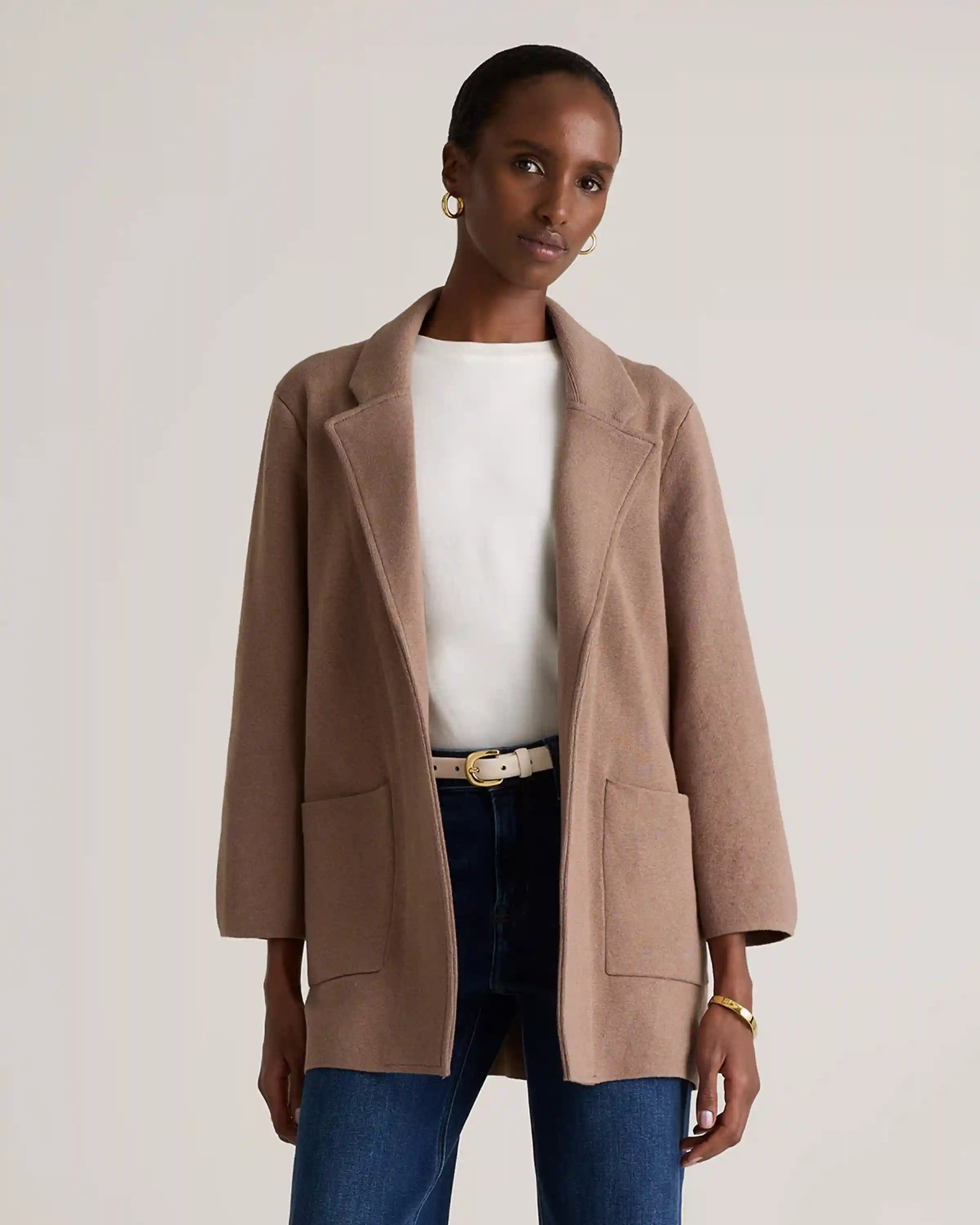 100% Organic Cotton Knit Blazer