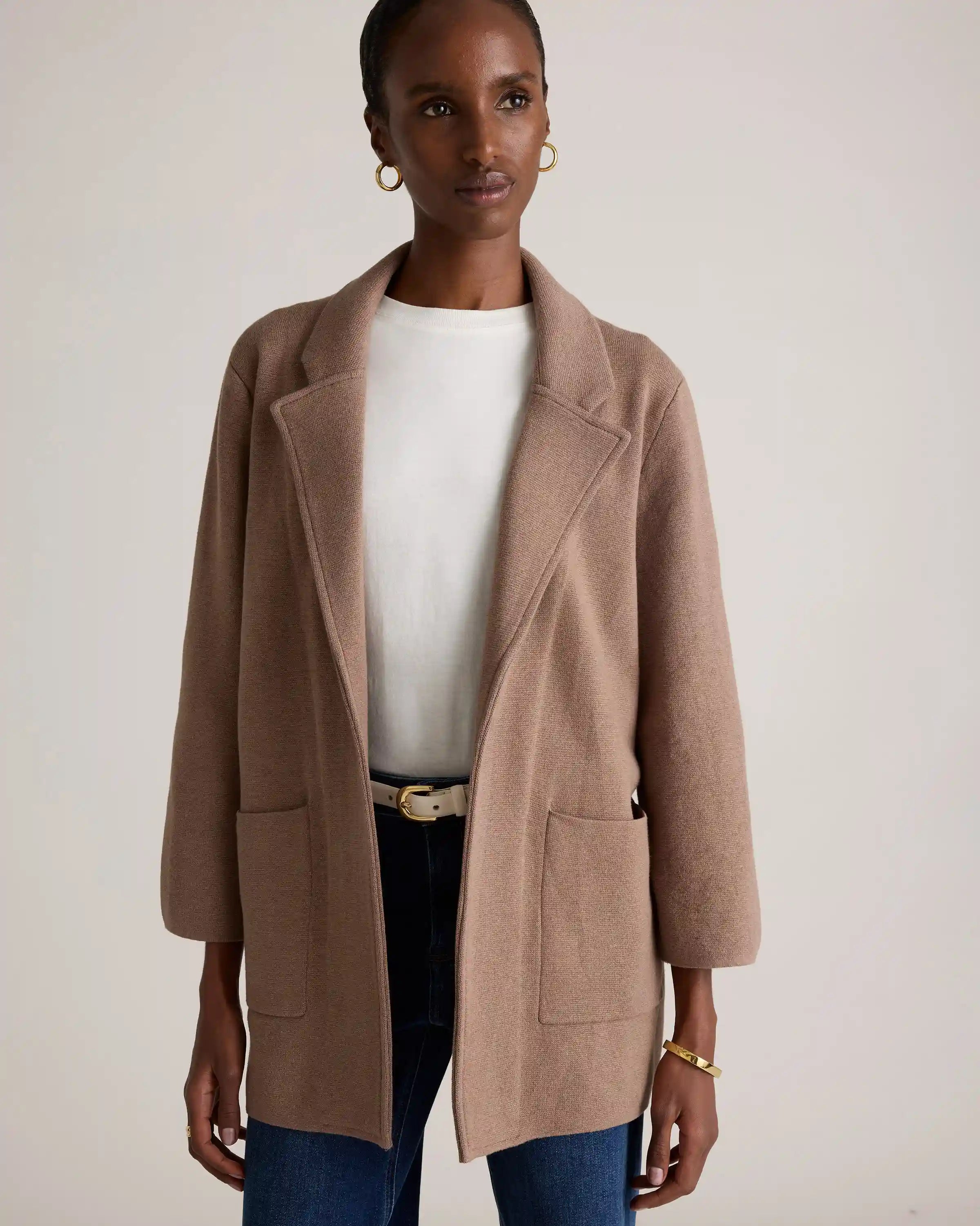 100% Organic Cotton Knit Blazer