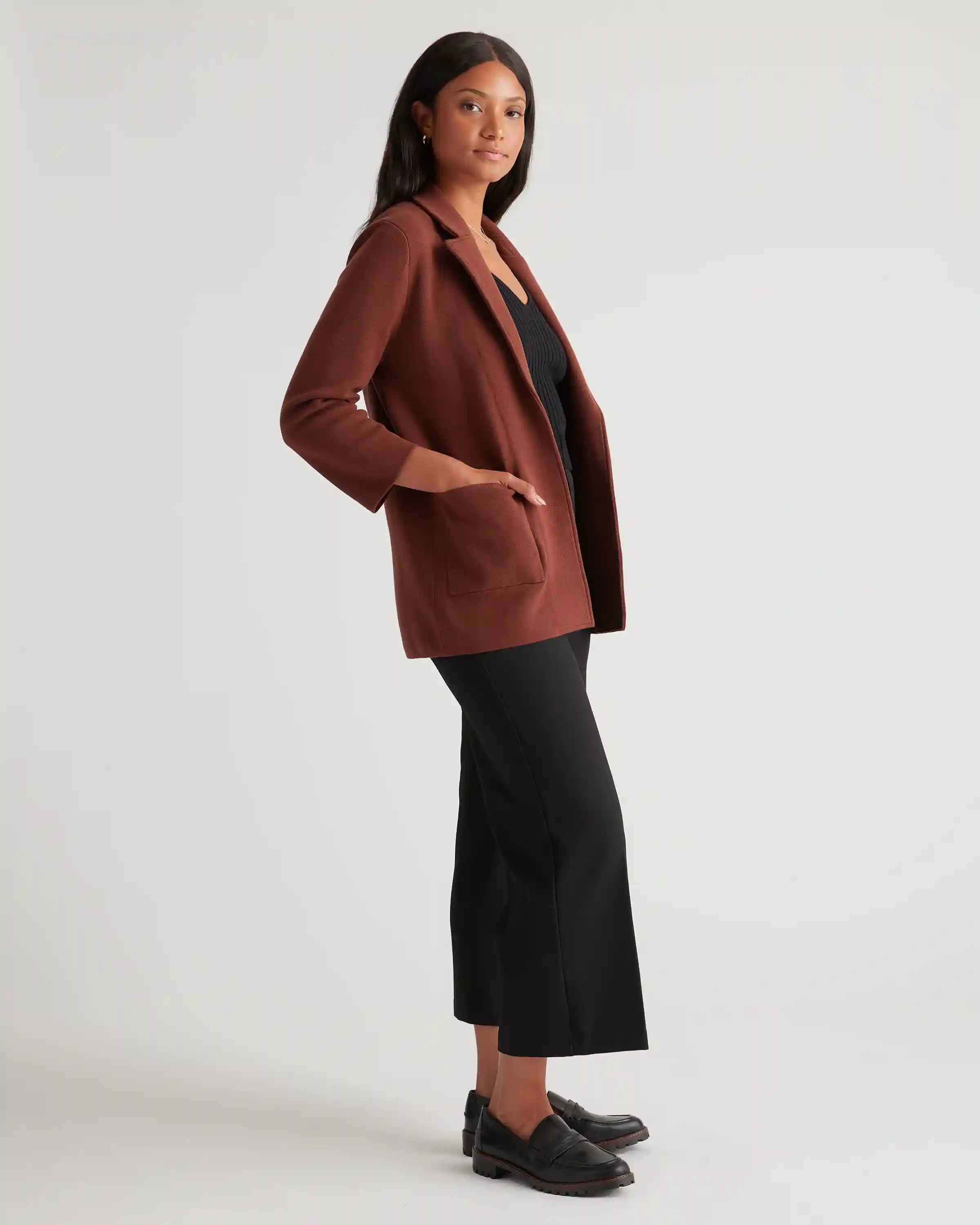 100% Organic Cotton Knit Blazer
