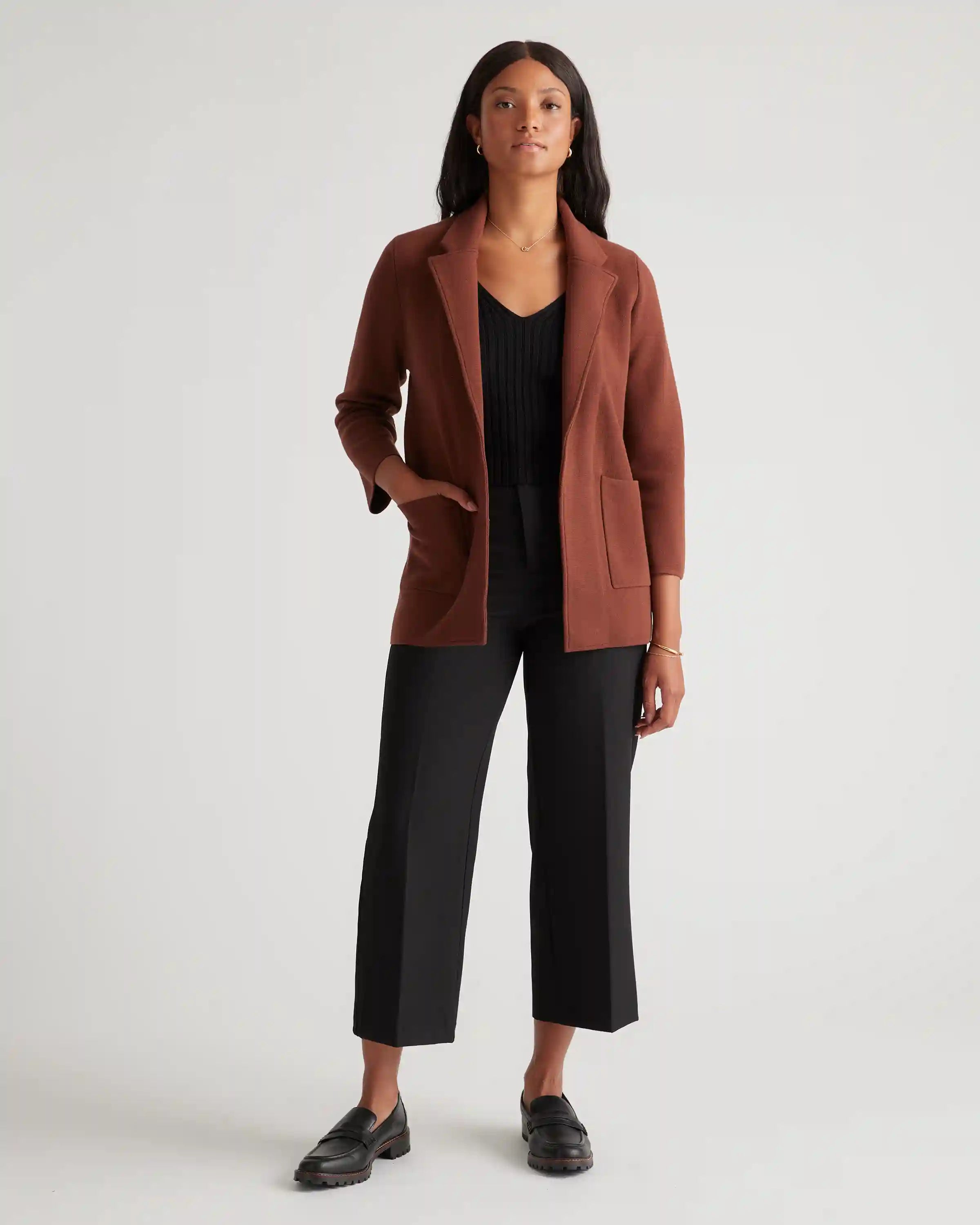100% Organic Cotton Knit Blazer