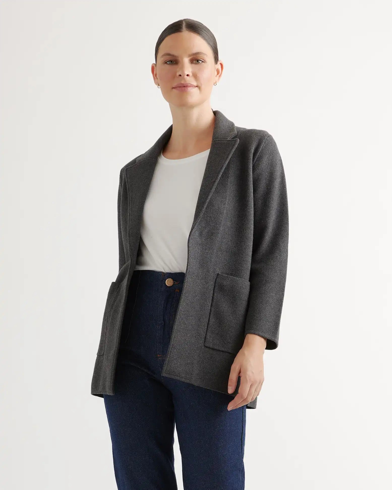 100% Organic Cotton Knit Blazer
