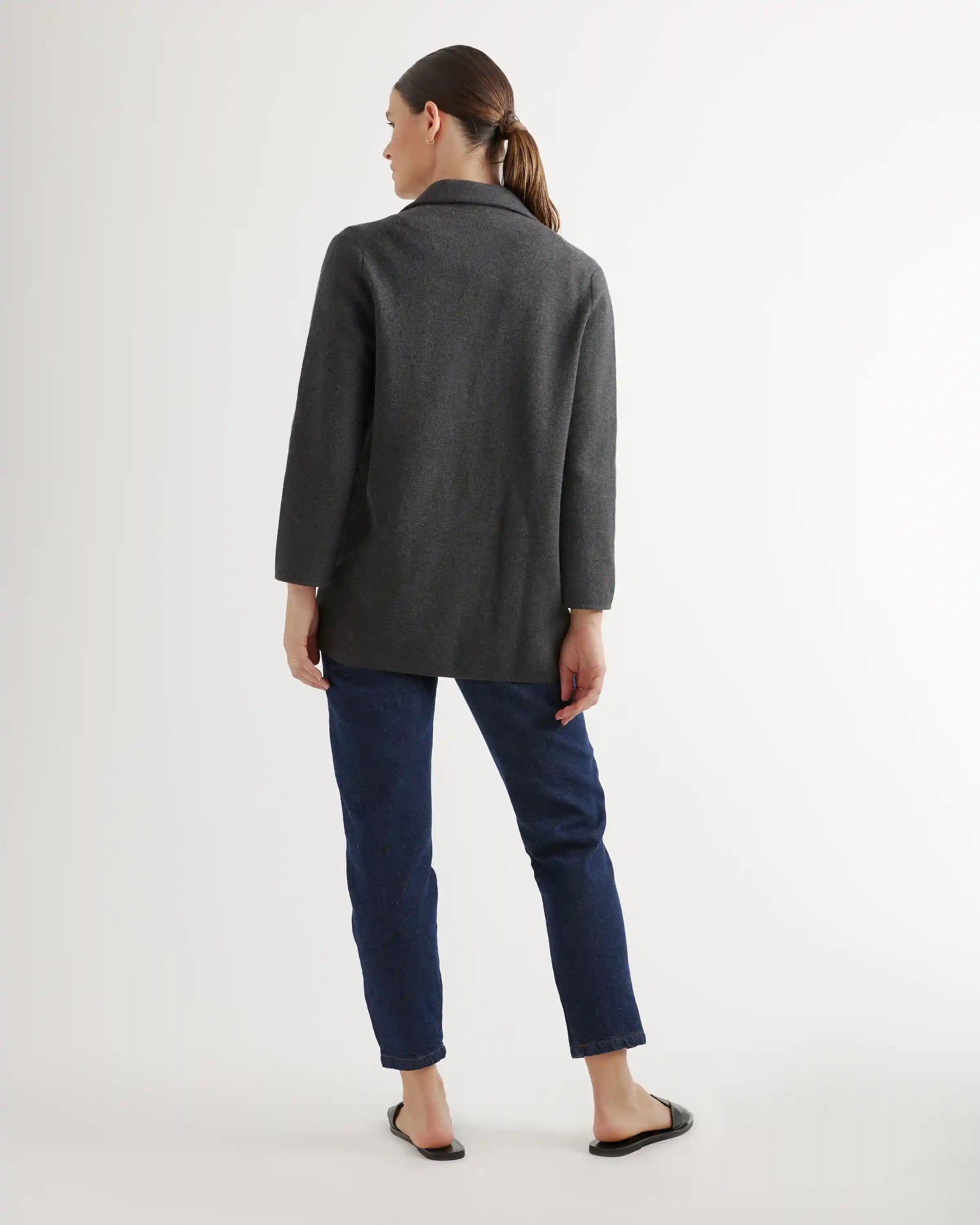 100% Organic Cotton Knit Blazer