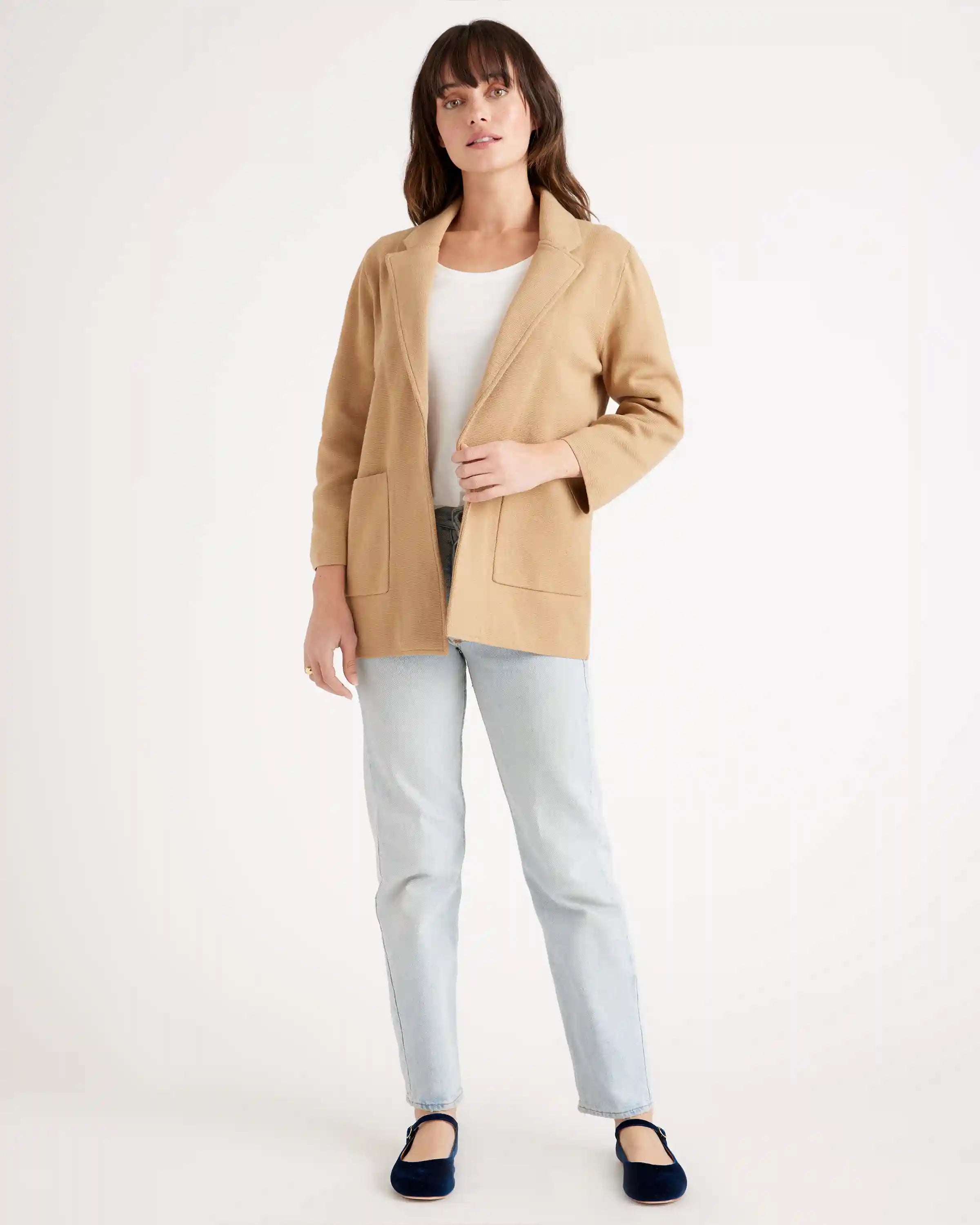100% Organic Cotton Knit Blazer
