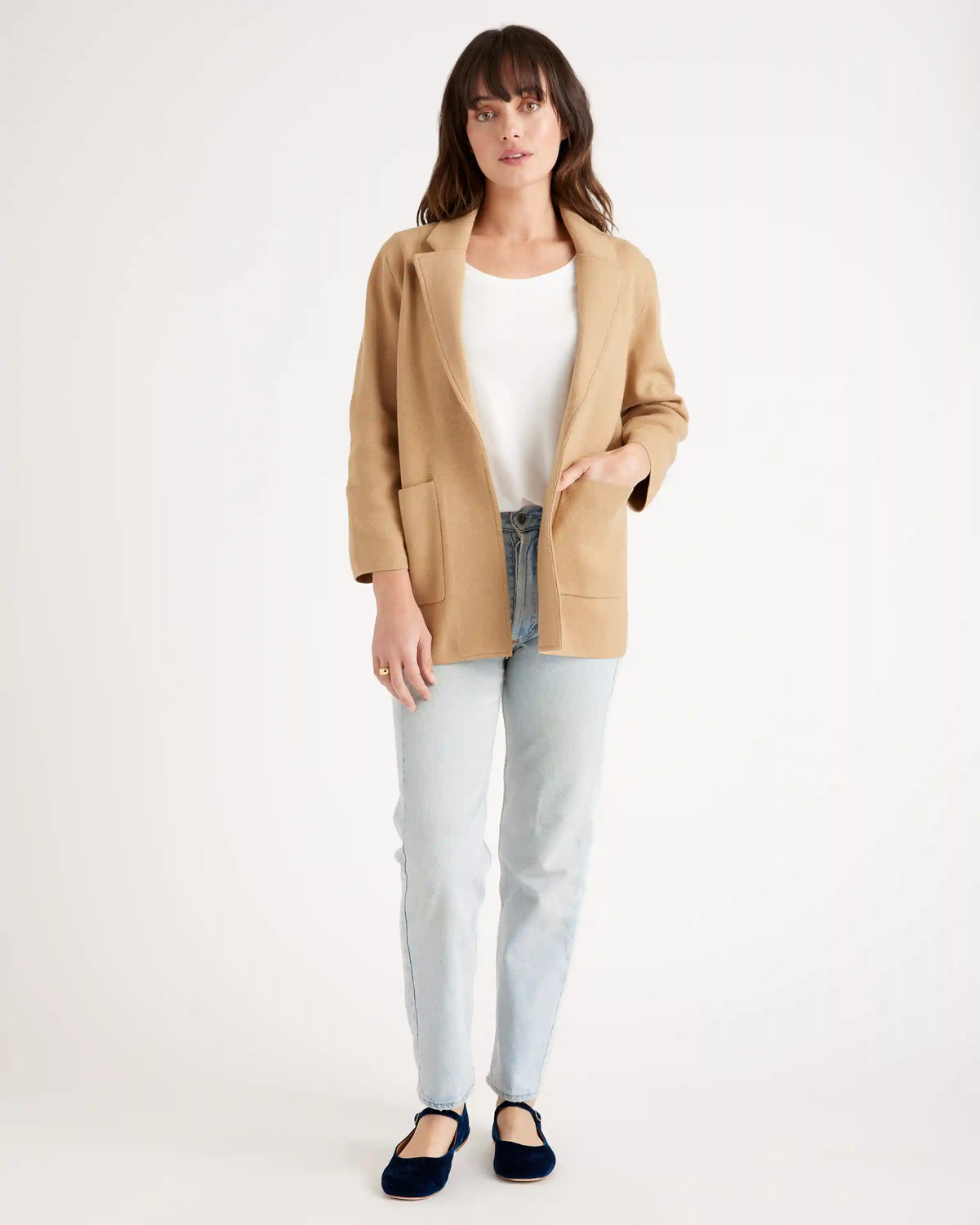 100% Organic Cotton Knit Blazer