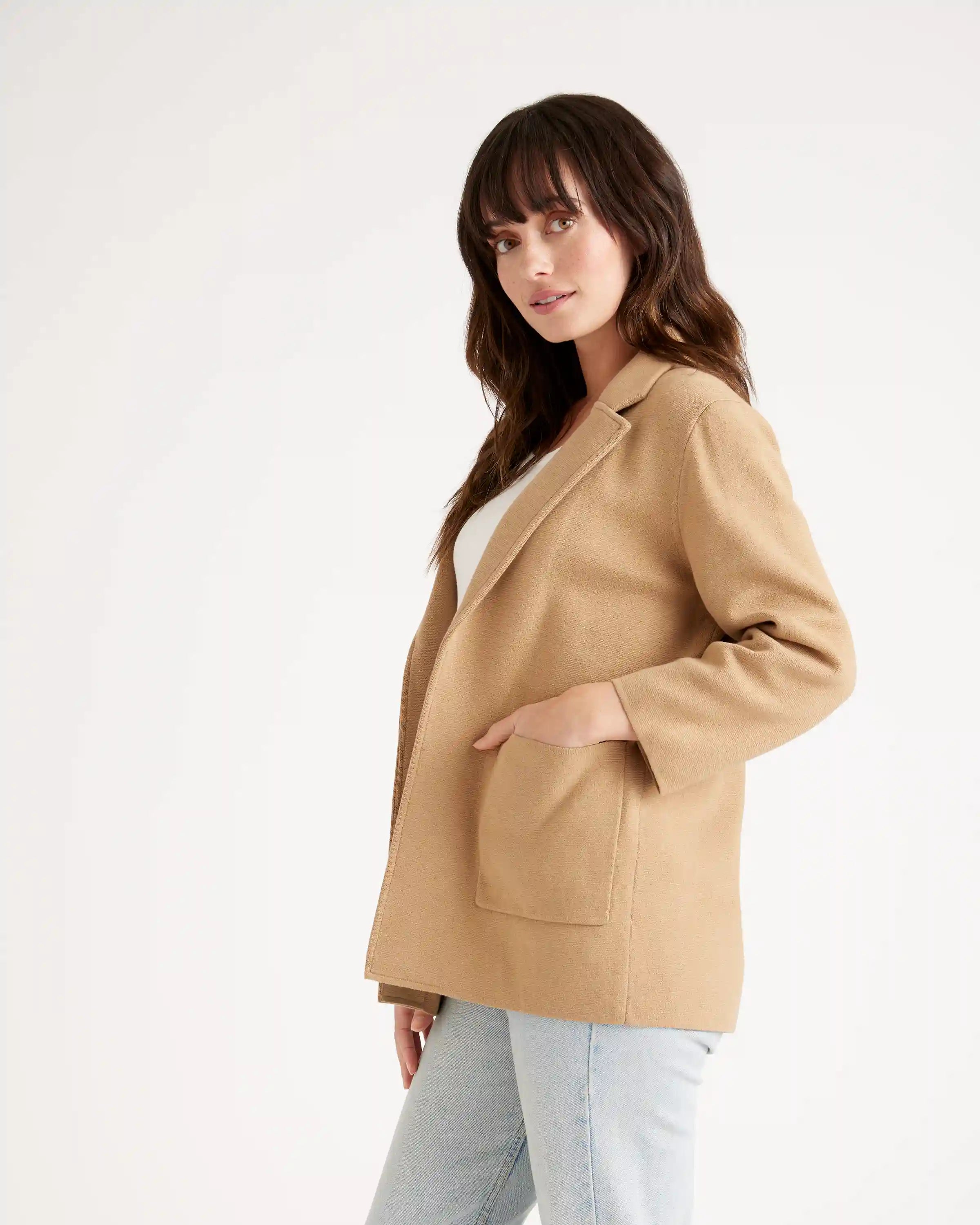 100% Organic Cotton Knit Blazer