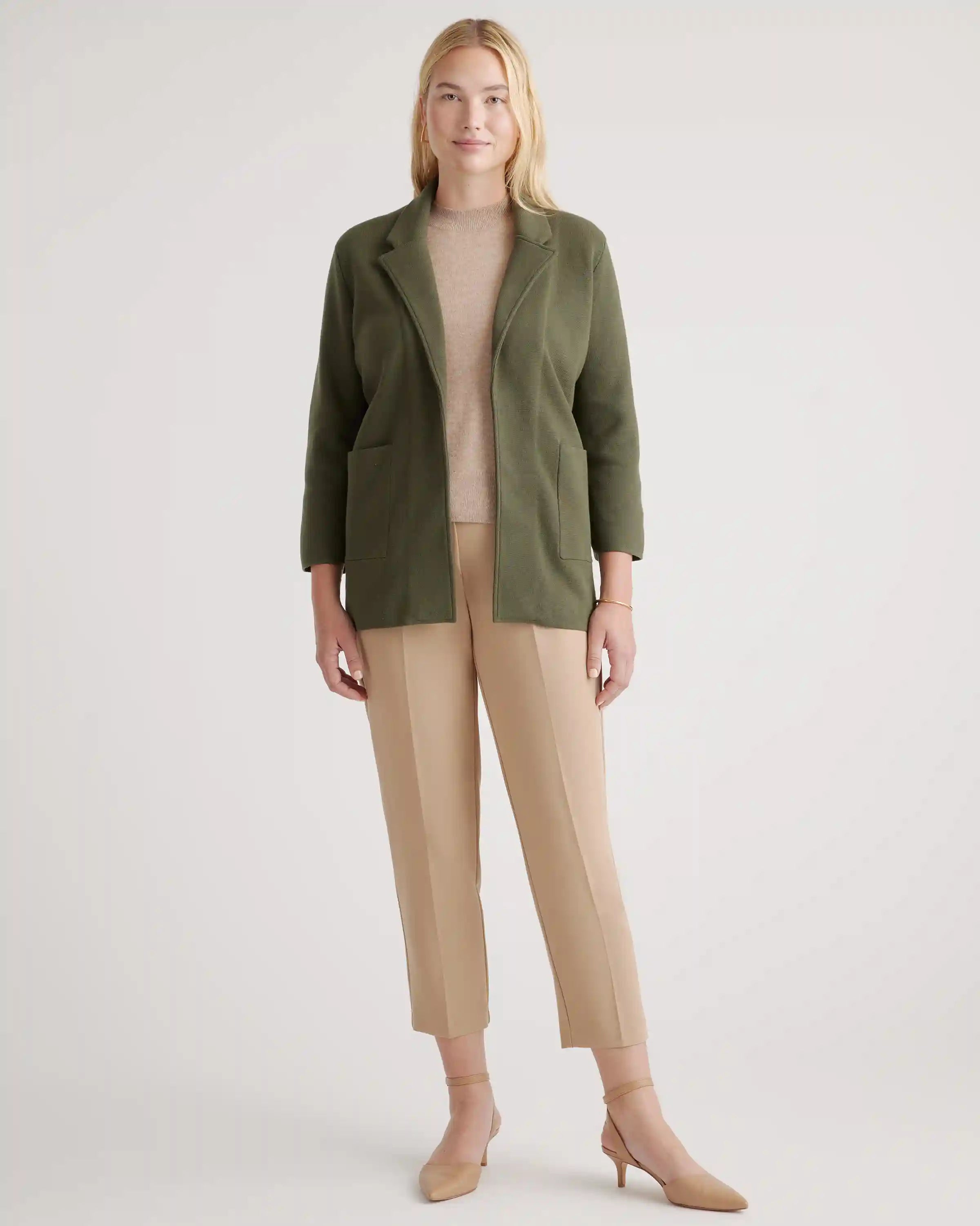 100% Organic Cotton Knit Blazer