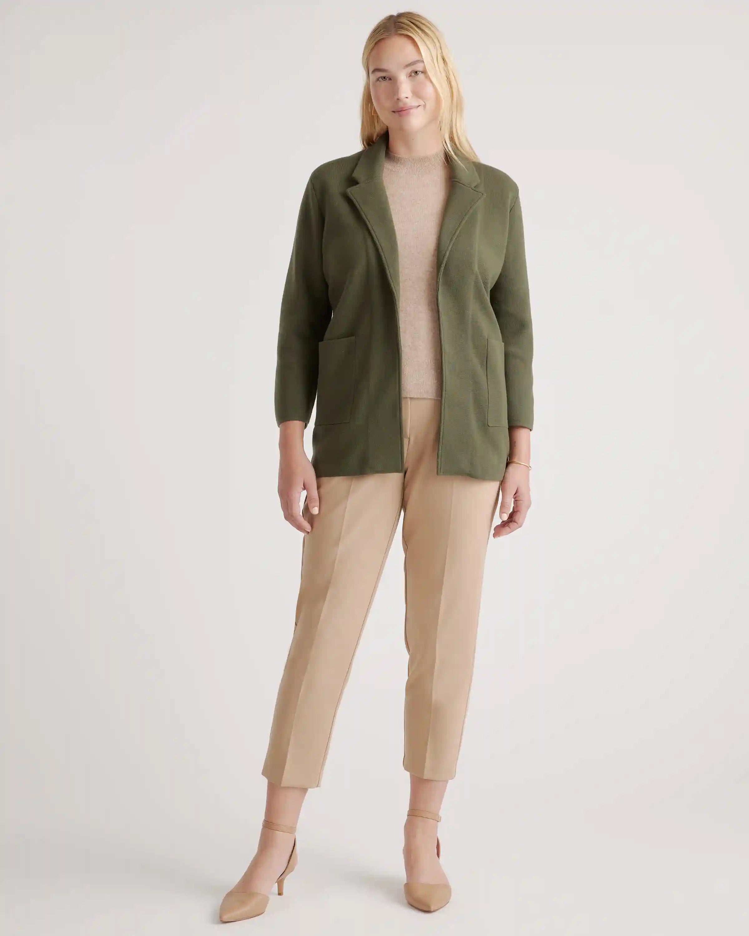 100% Organic Cotton Knit Blazer